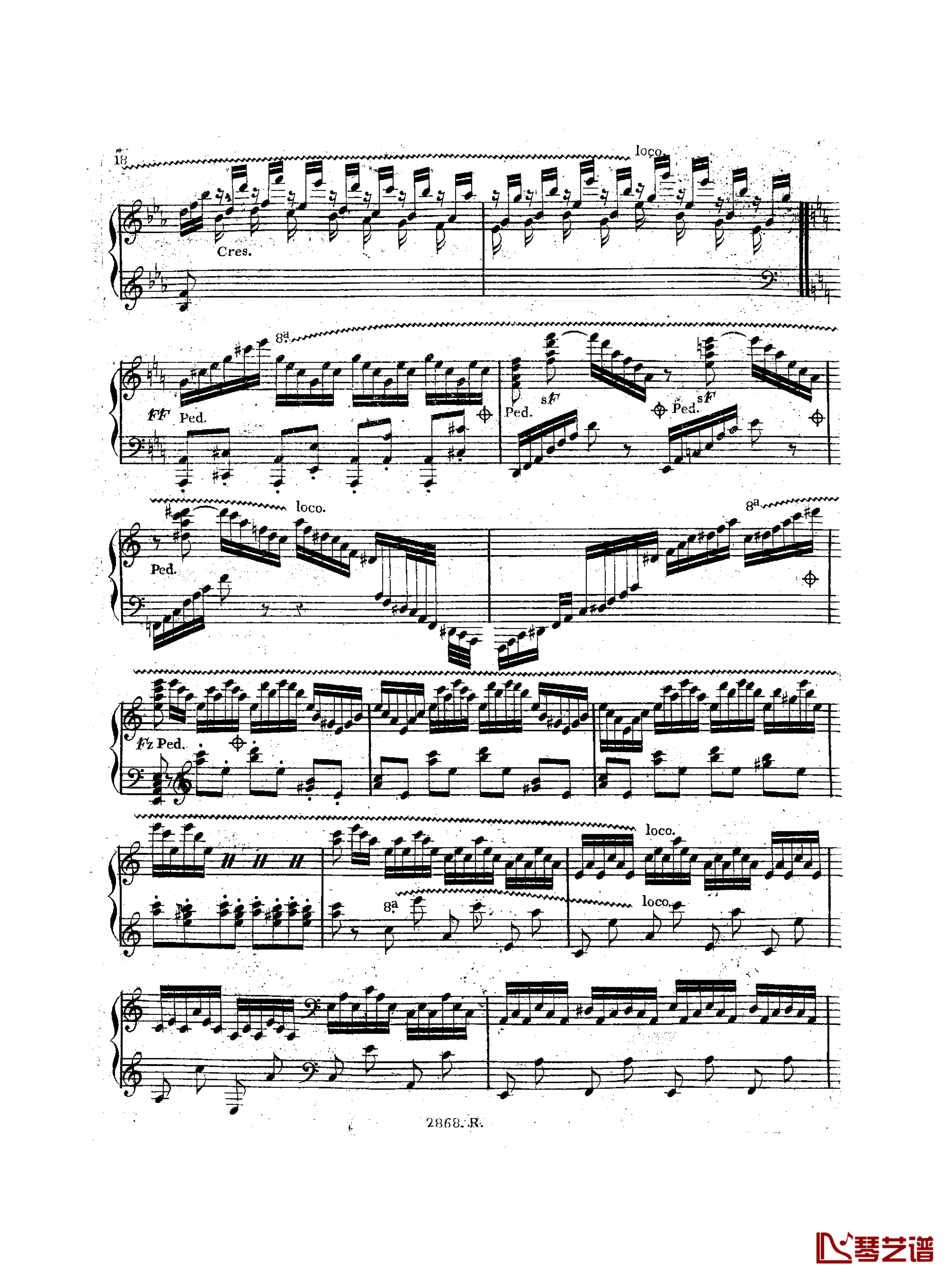 a小调钢琴协奏曲  Op.214钢琴谱-车尔尼-Czerny19