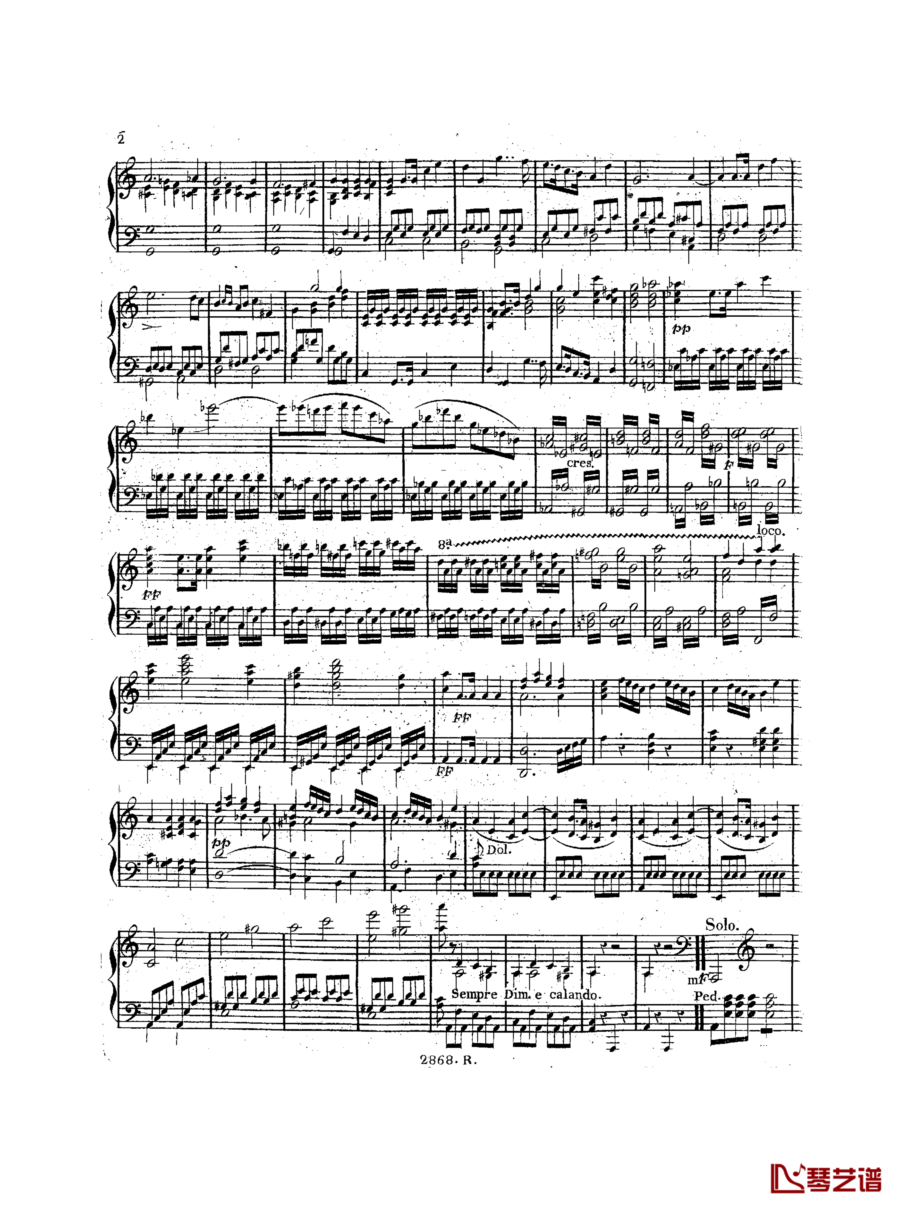 a小调钢琴协奏曲  Op.214钢琴谱-车尔尼-Czerny3