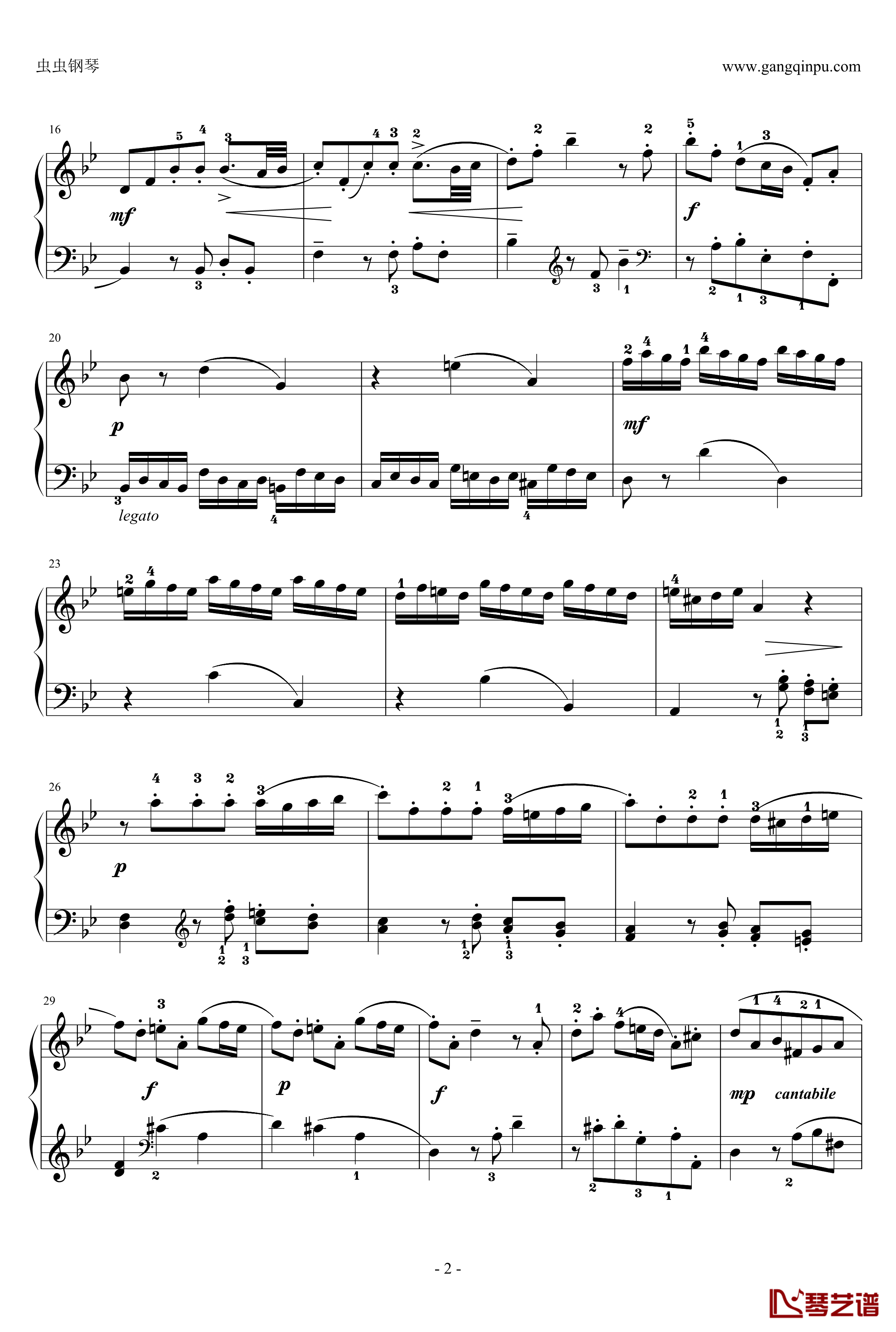 泰勒曼幻想曲钢琴谱-泰勒曼-G.Philipp Telemann2