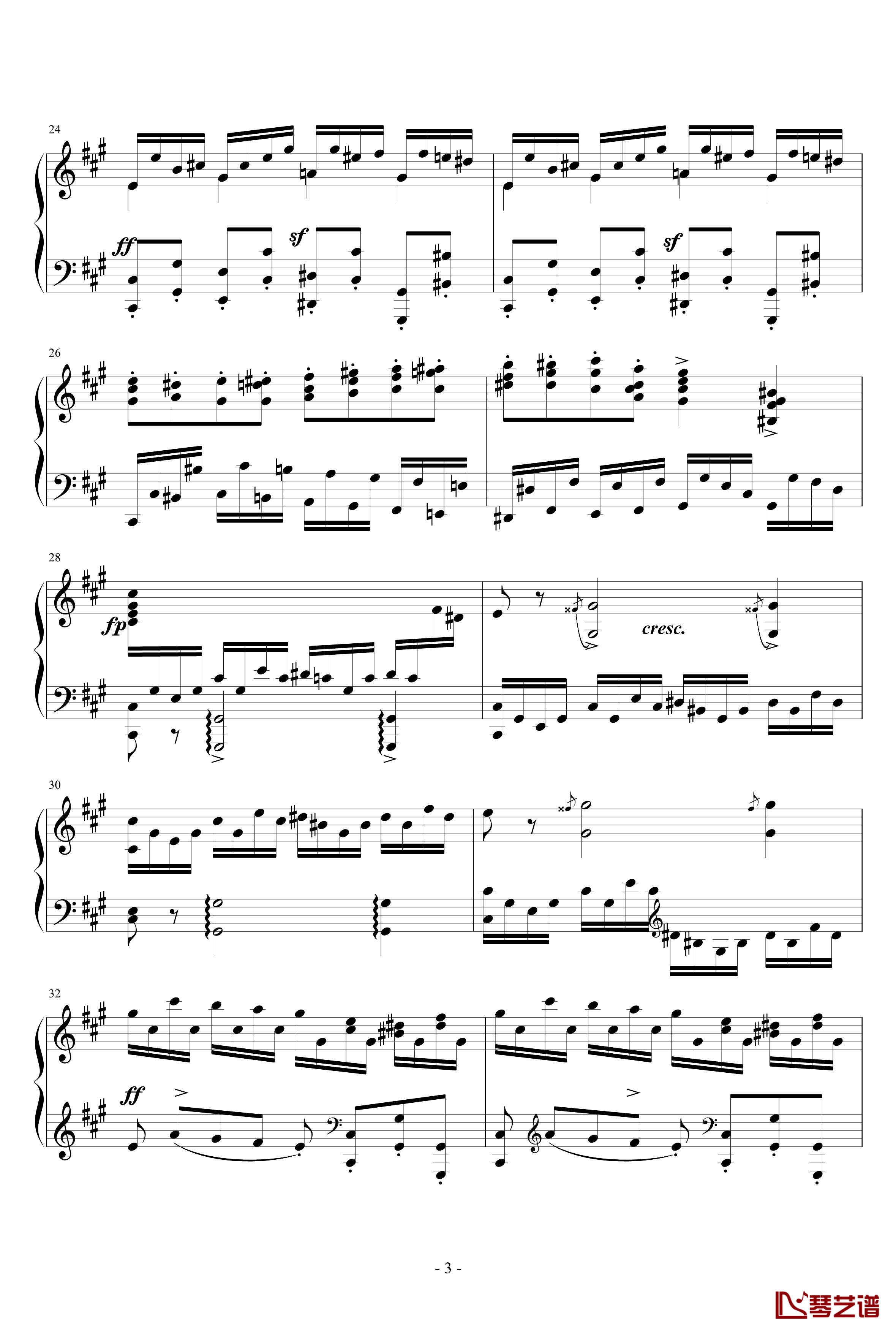 Sonata in the Style of Domenico Scarlatti钢琴谱-车尔尼-Czerny3