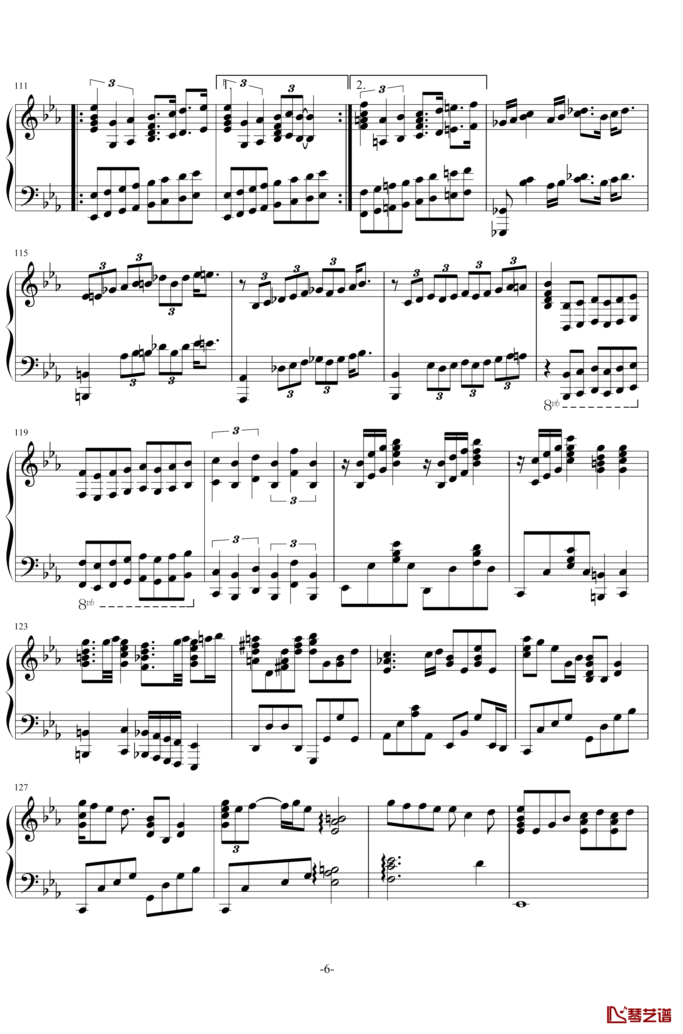 波西米亚狂想曲钢琴谱-Queen6