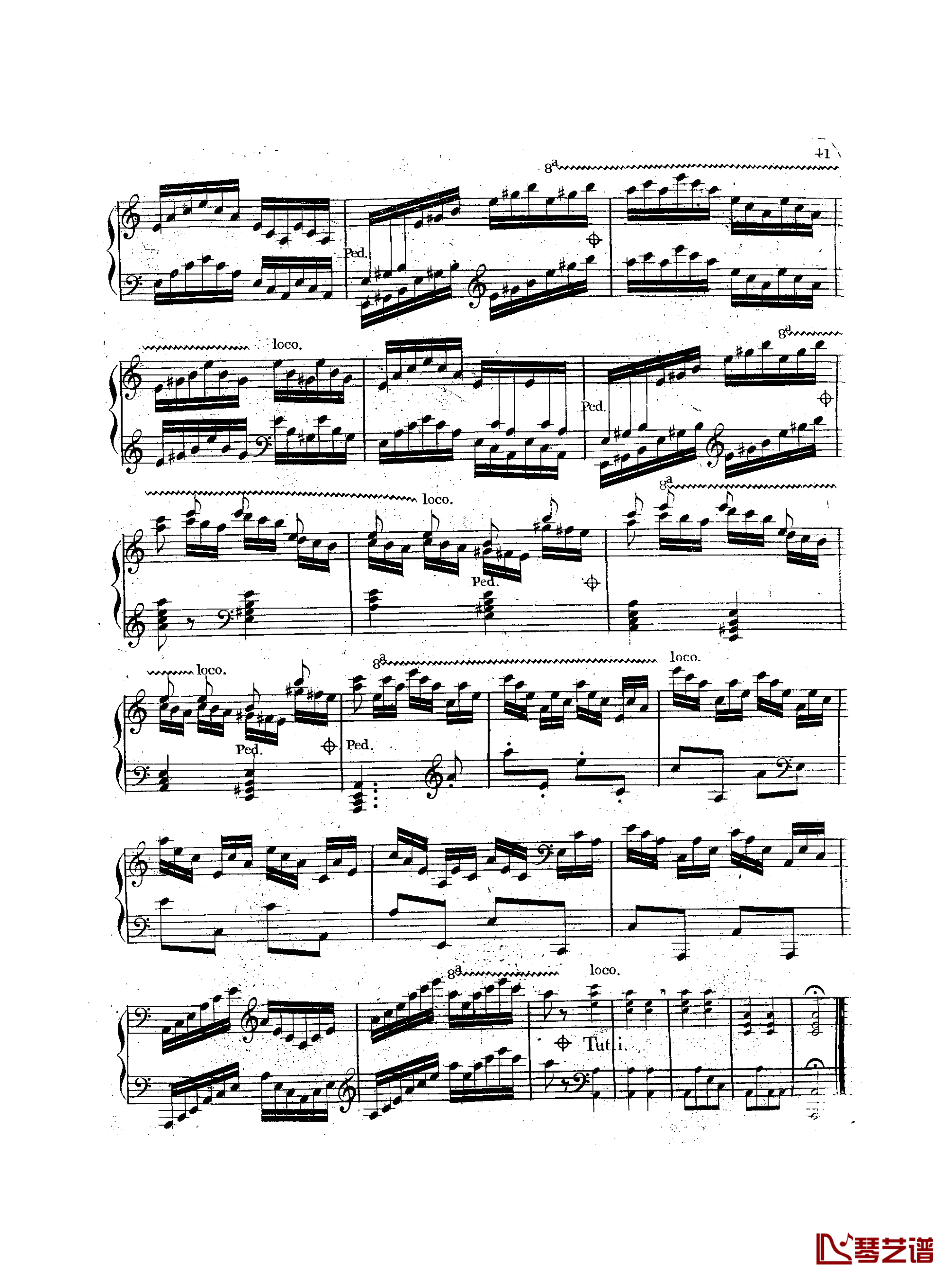 a小调钢琴协奏曲  Op.214钢琴谱-车尔尼-Czerny42