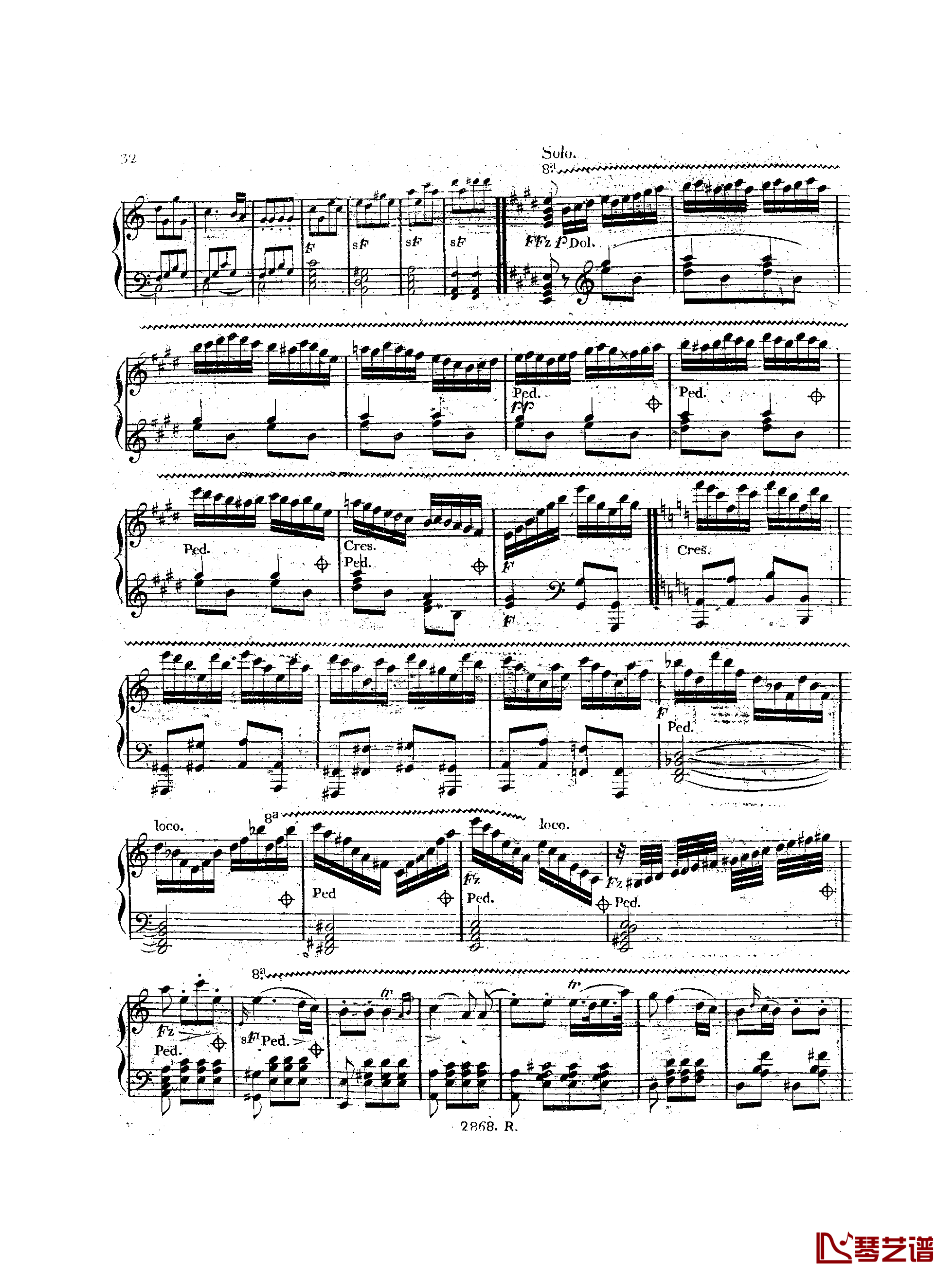 a小调钢琴协奏曲  Op.214钢琴谱-车尔尼-Czerny33