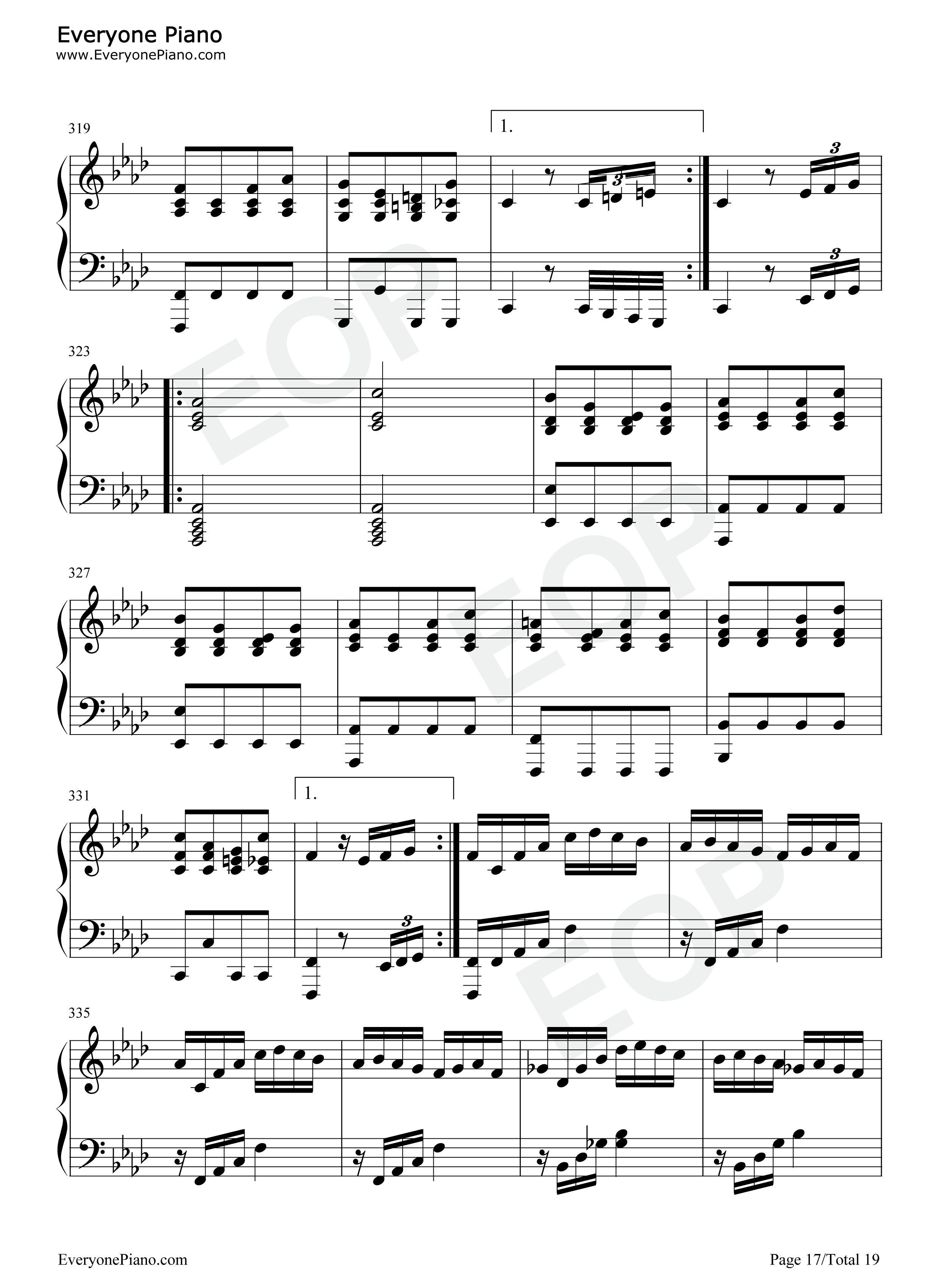 热情奏鸣曲第3乐章-第23钢琴奏鸣曲-贝多芬五线谱预览17
