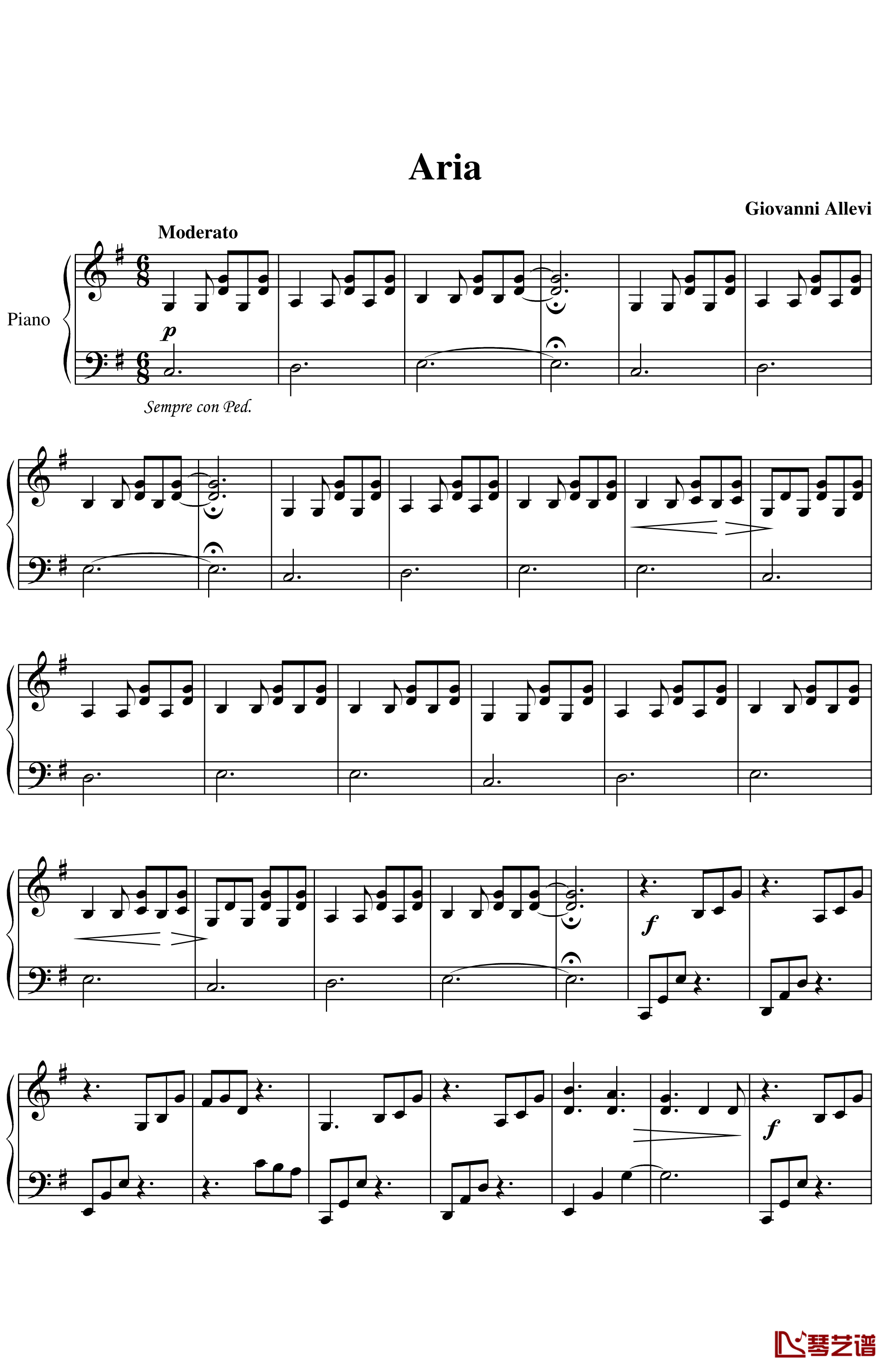 aria钢琴谱-Giovanni Allevi1