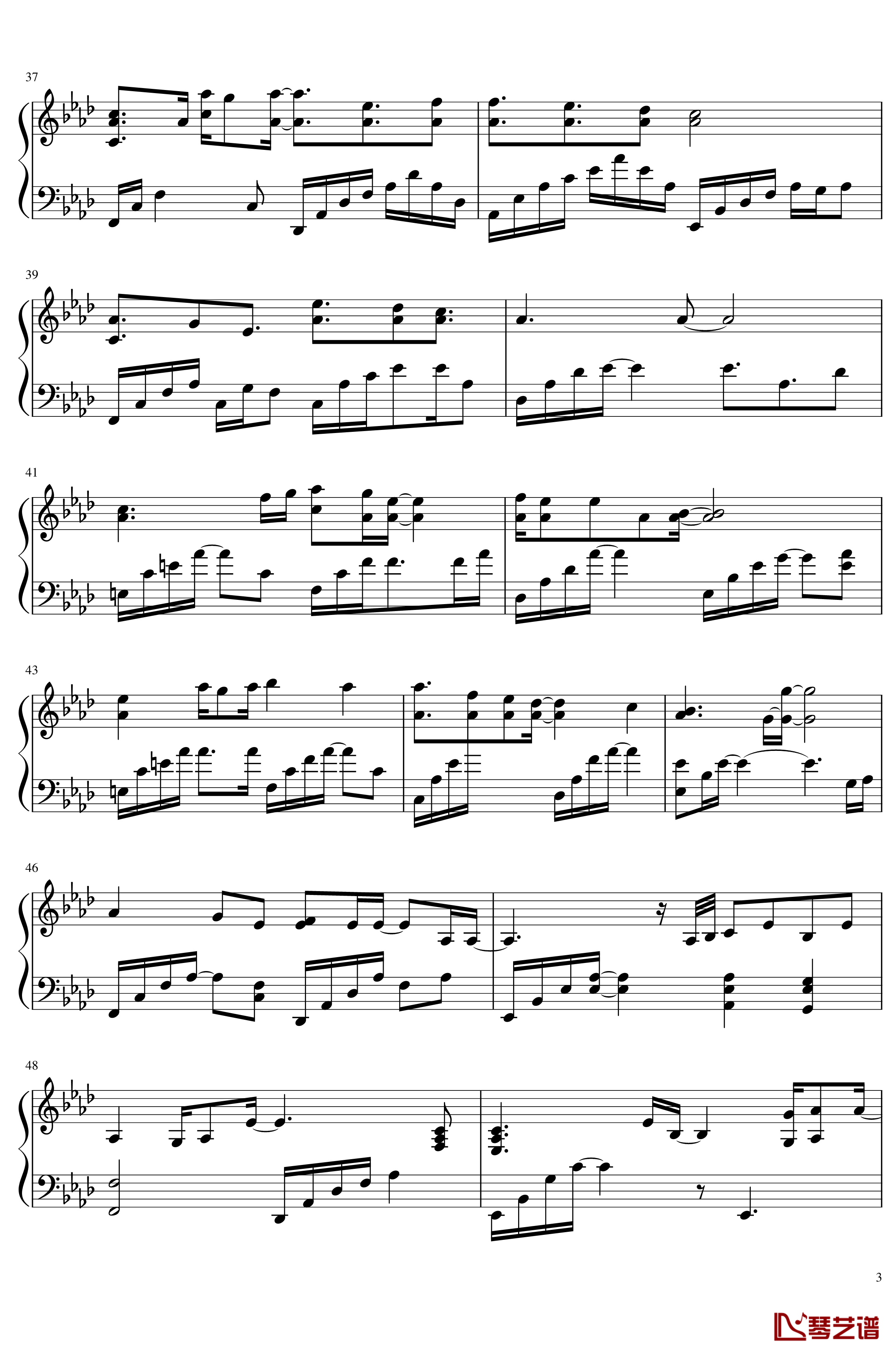 Hold on a little longer钢琴谱- Xeuphoria3