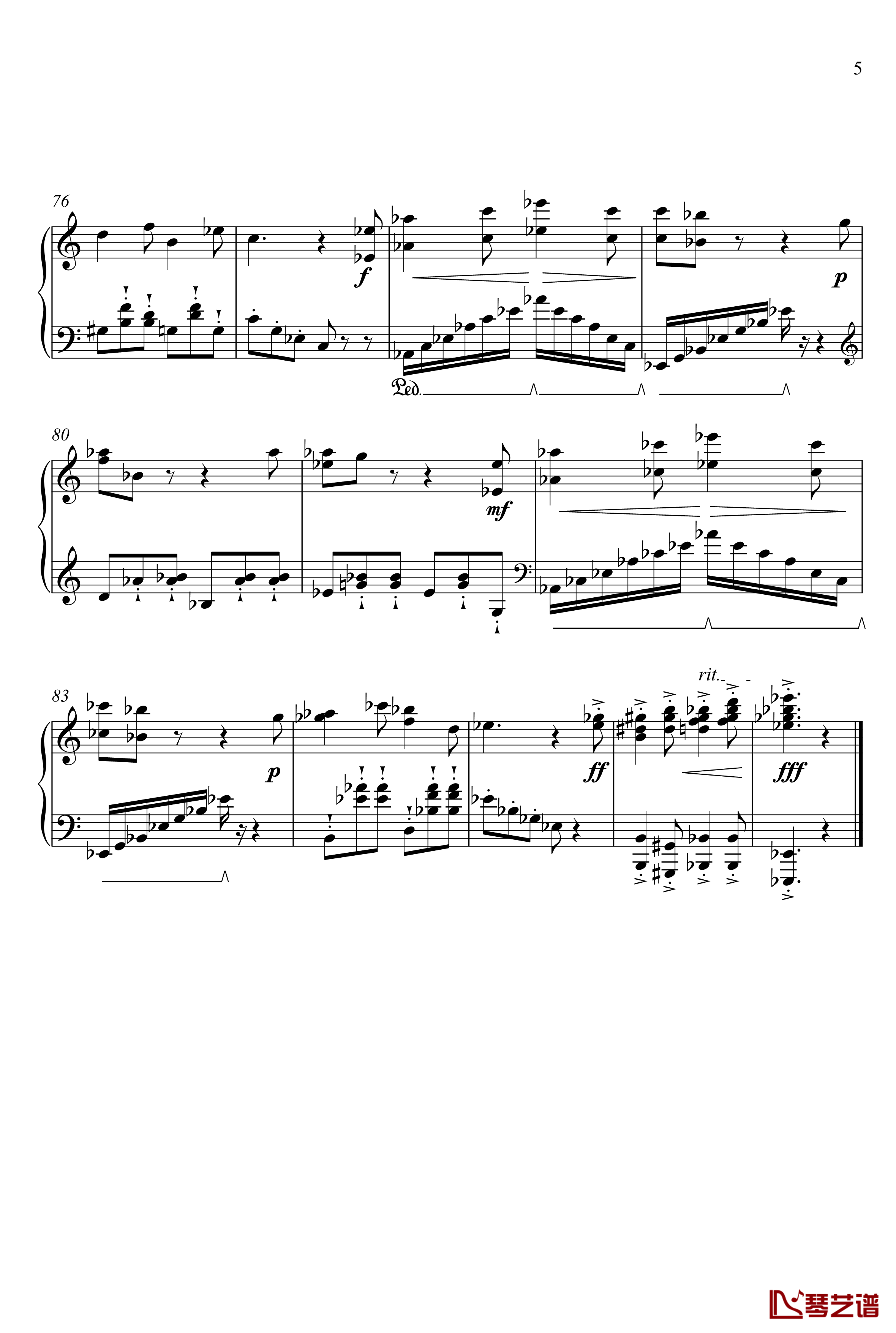 Sonata No. 1 in Am钢琴谱-漆政-Z6 -1st Movement5