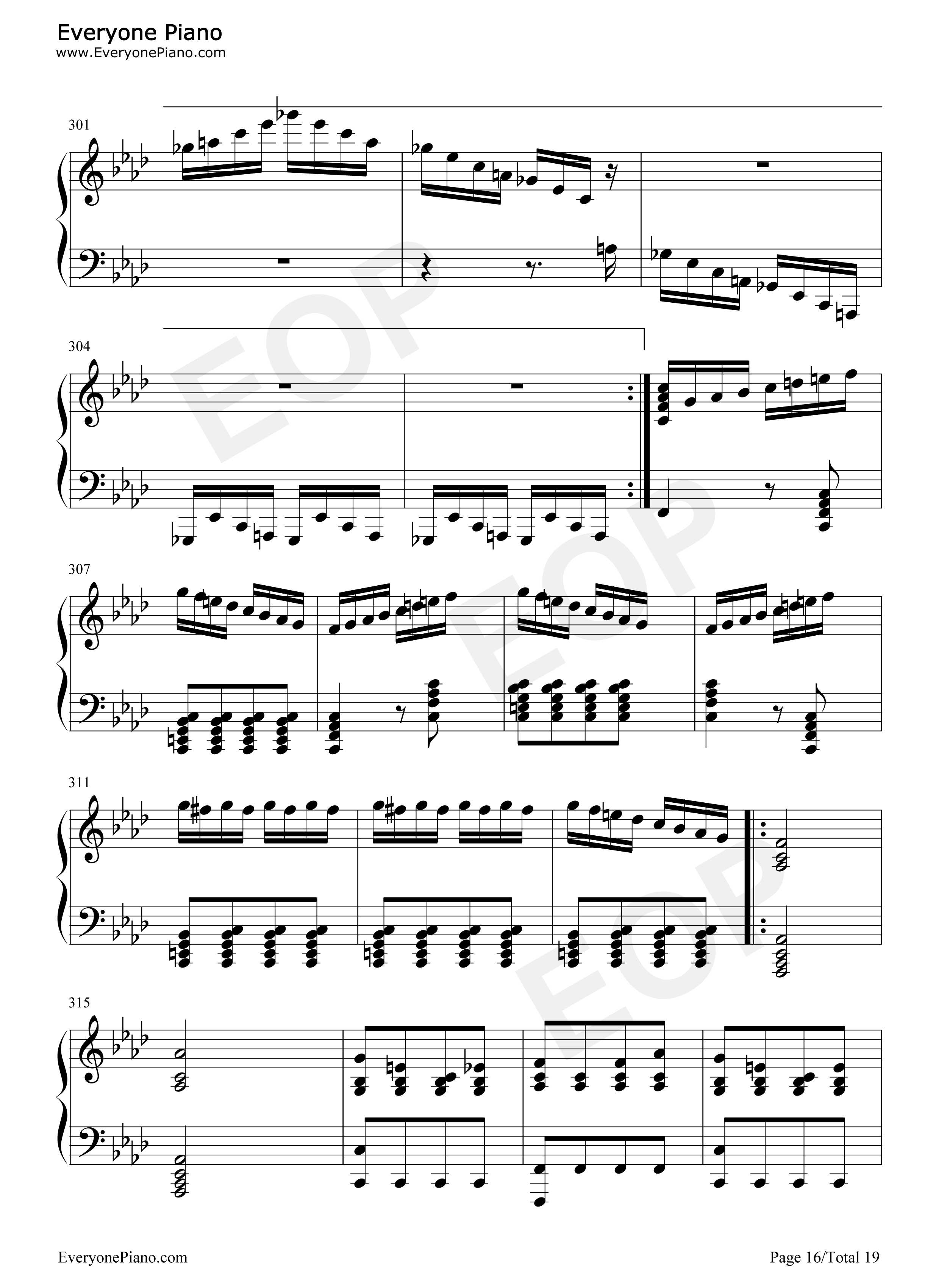 热情奏鸣曲第3乐章-第23钢琴奏鸣曲-贝多芬五线谱预览16