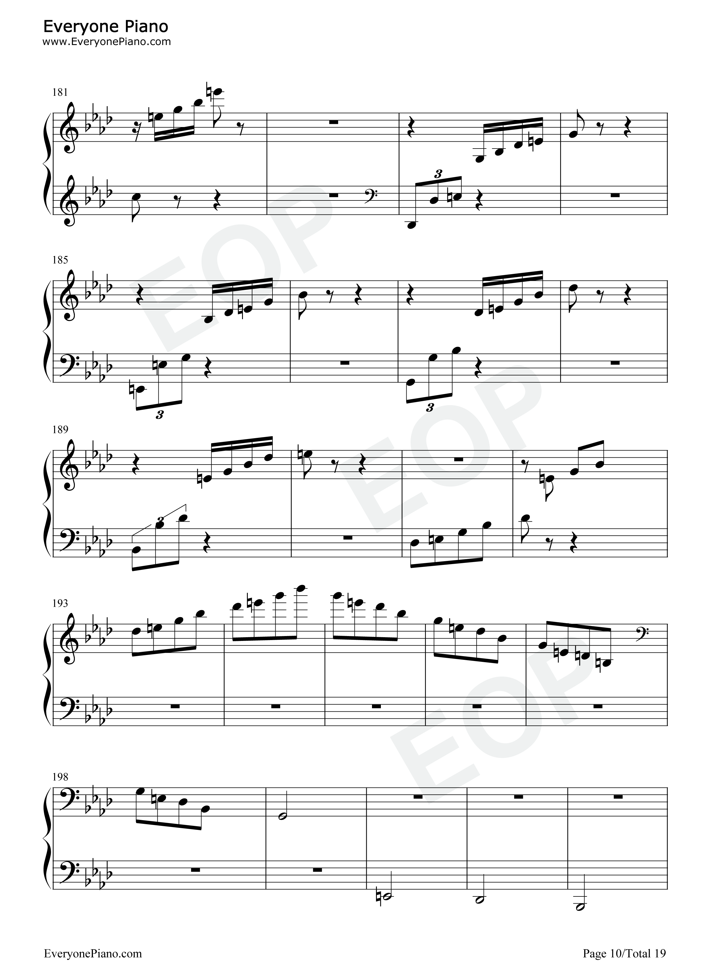 热情奏鸣曲第3乐章-第23钢琴奏鸣曲-贝多芬五线谱预览10