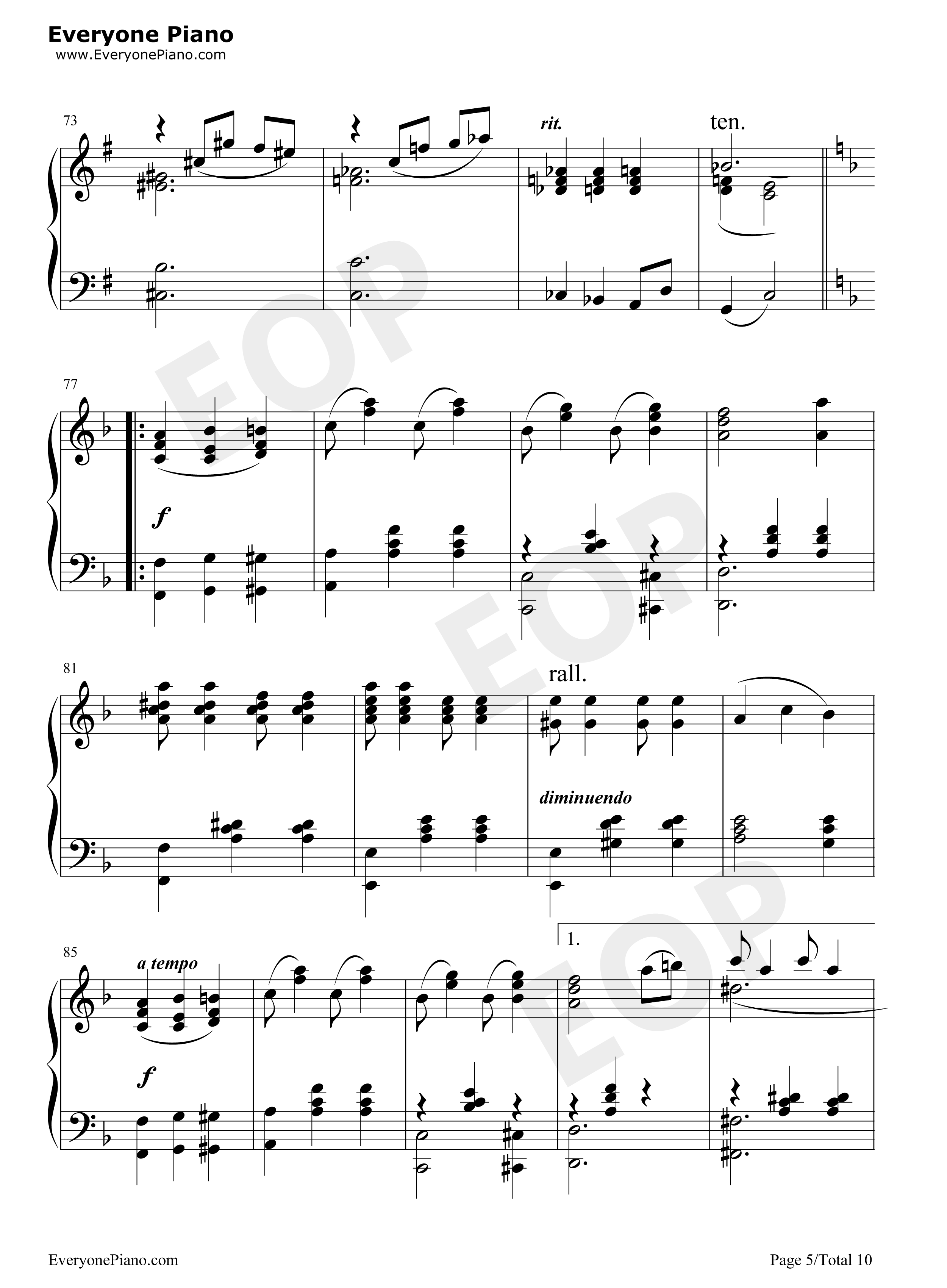 Bethena A Concert Waltz-Scott Joplin五线谱预览5