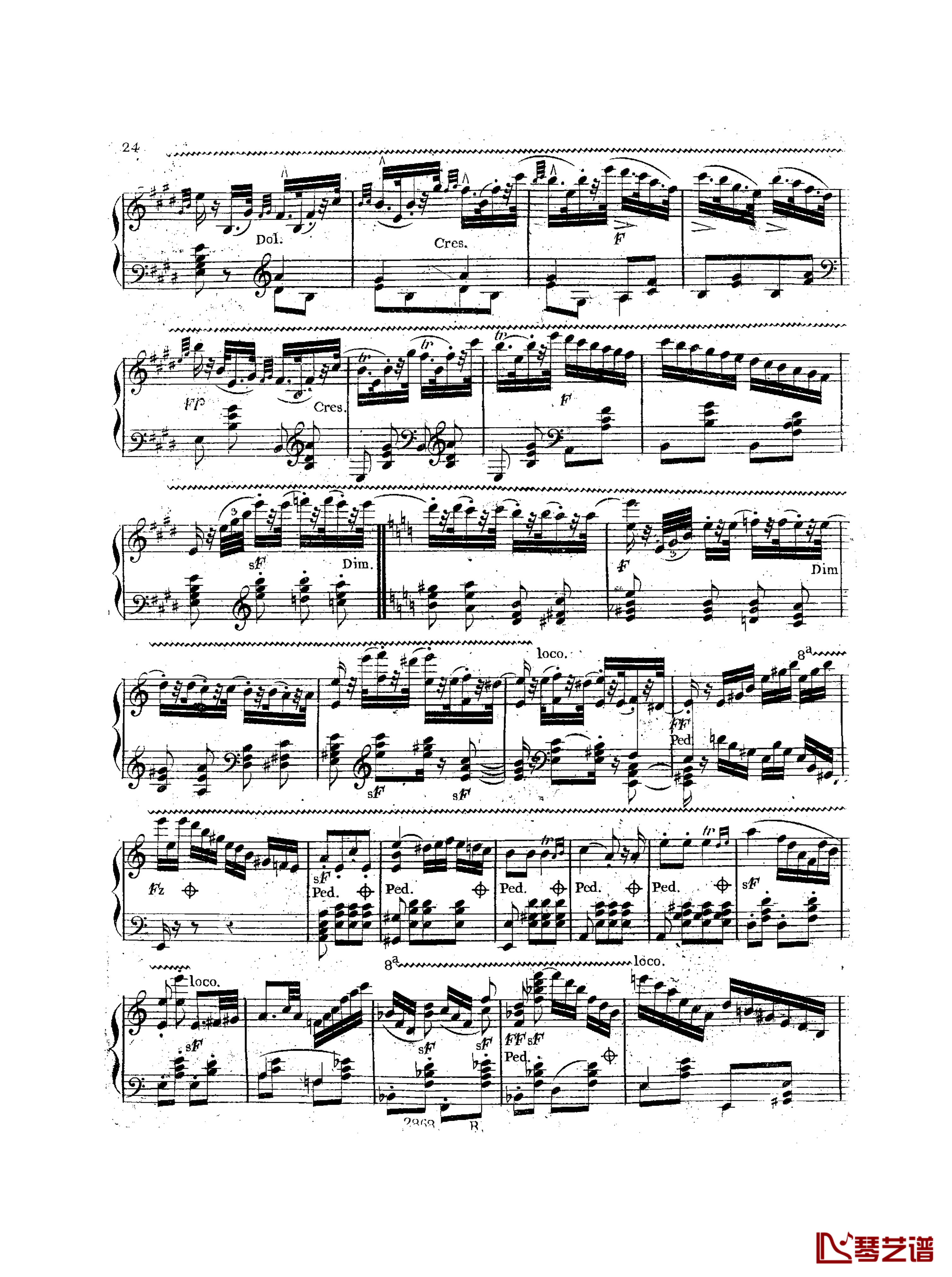 a小调钢琴协奏曲  Op.214钢琴谱-车尔尼-Czerny25