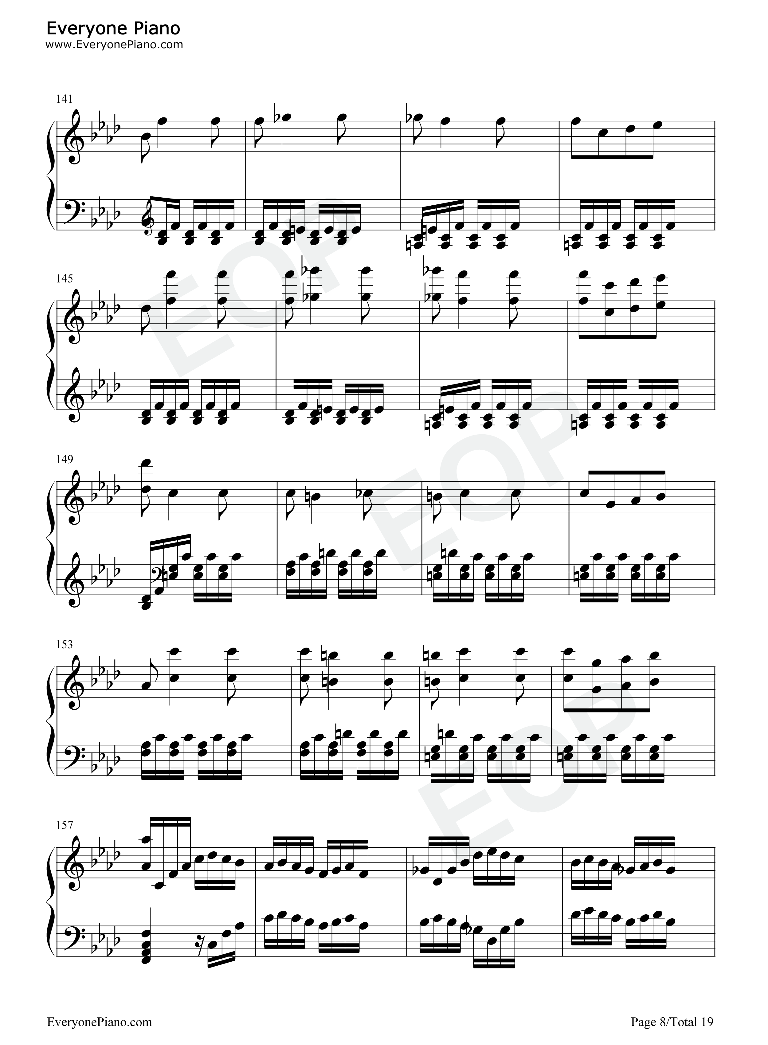 热情奏鸣曲第3乐章-第23钢琴奏鸣曲-贝多芬五线谱预览8
