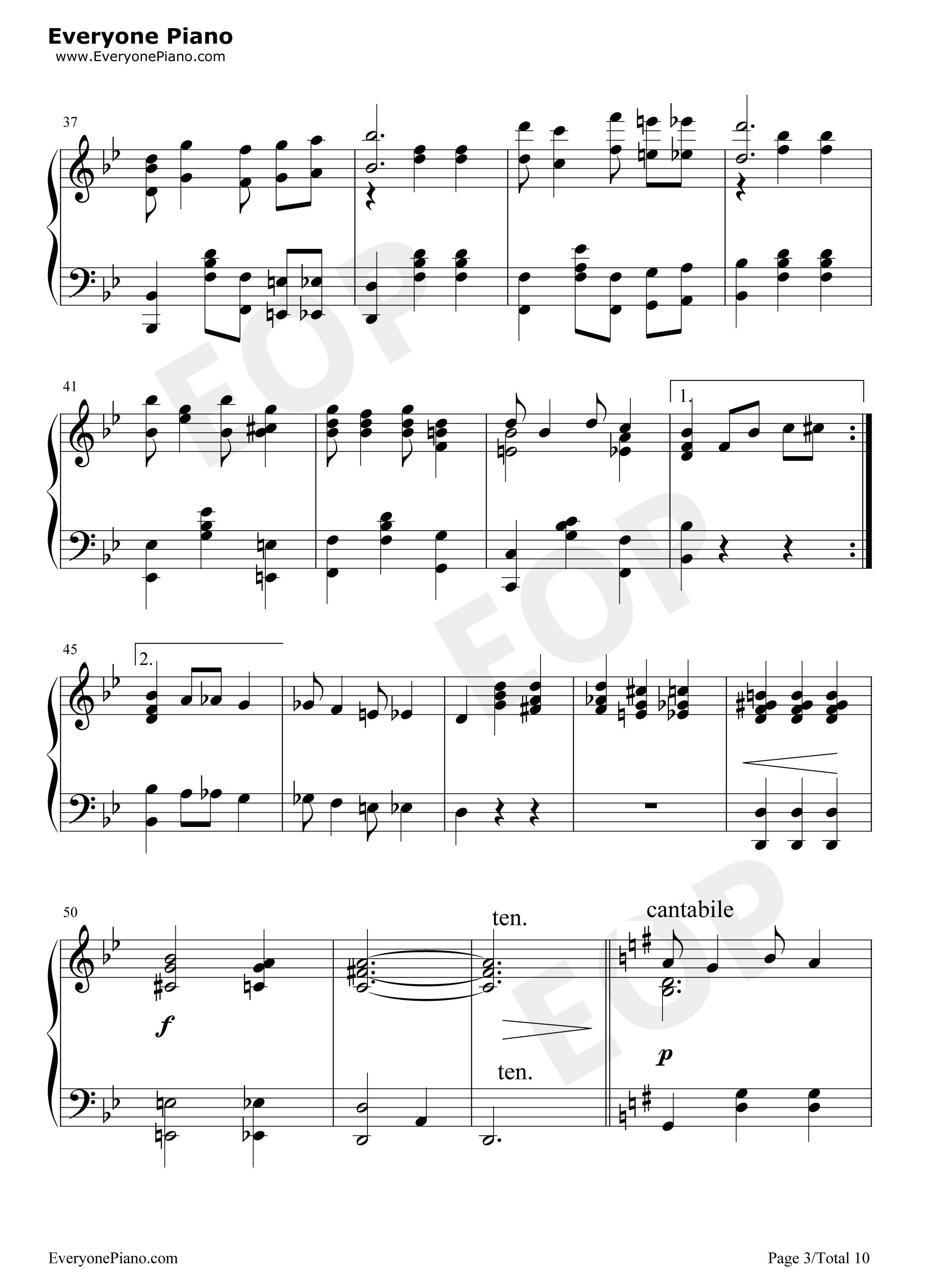 Bethena A Concert Waltz-Scott Joplin五线谱预览3