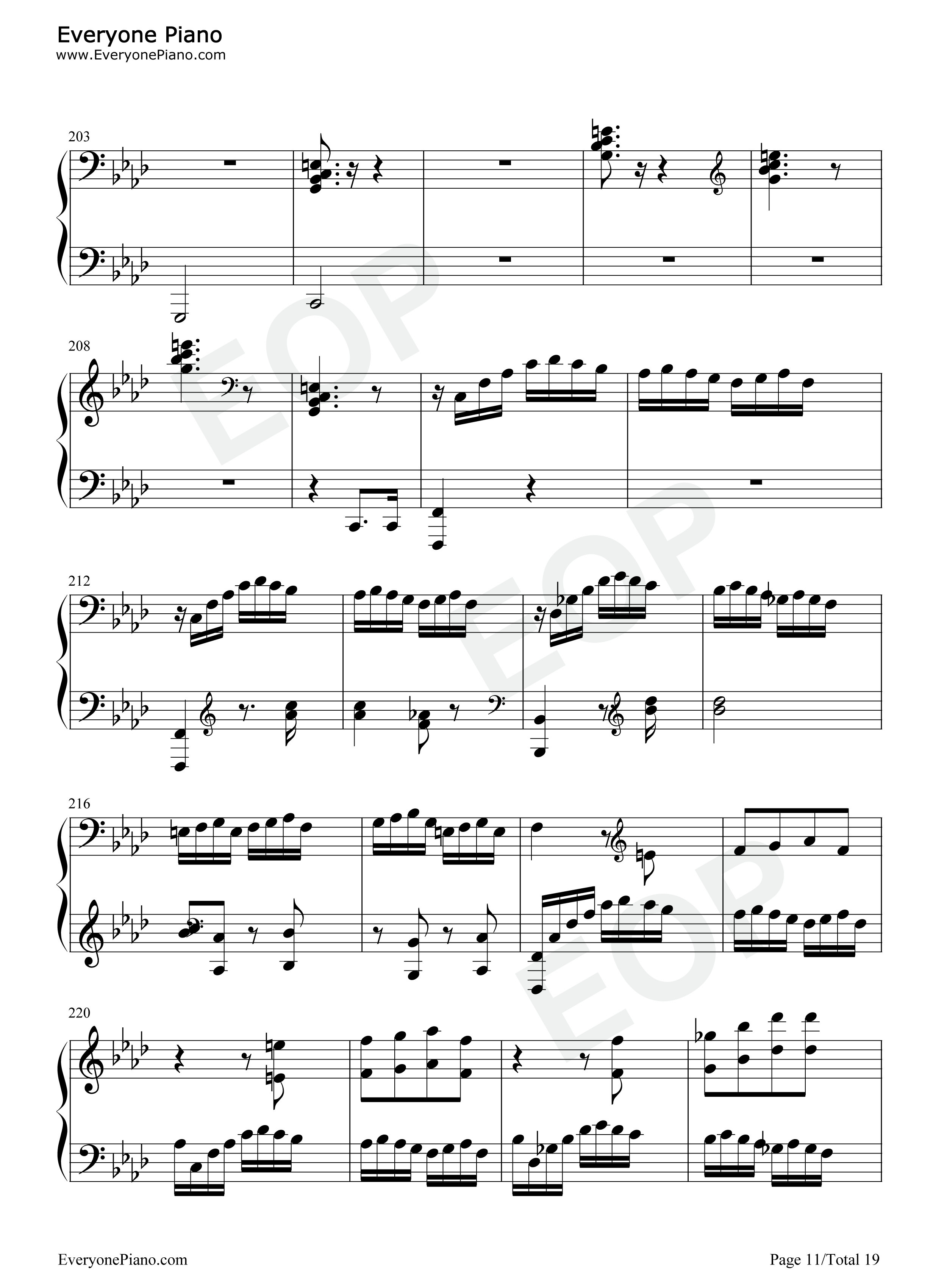 热情奏鸣曲第3乐章-第23钢琴奏鸣曲-贝多芬五线谱预览11
