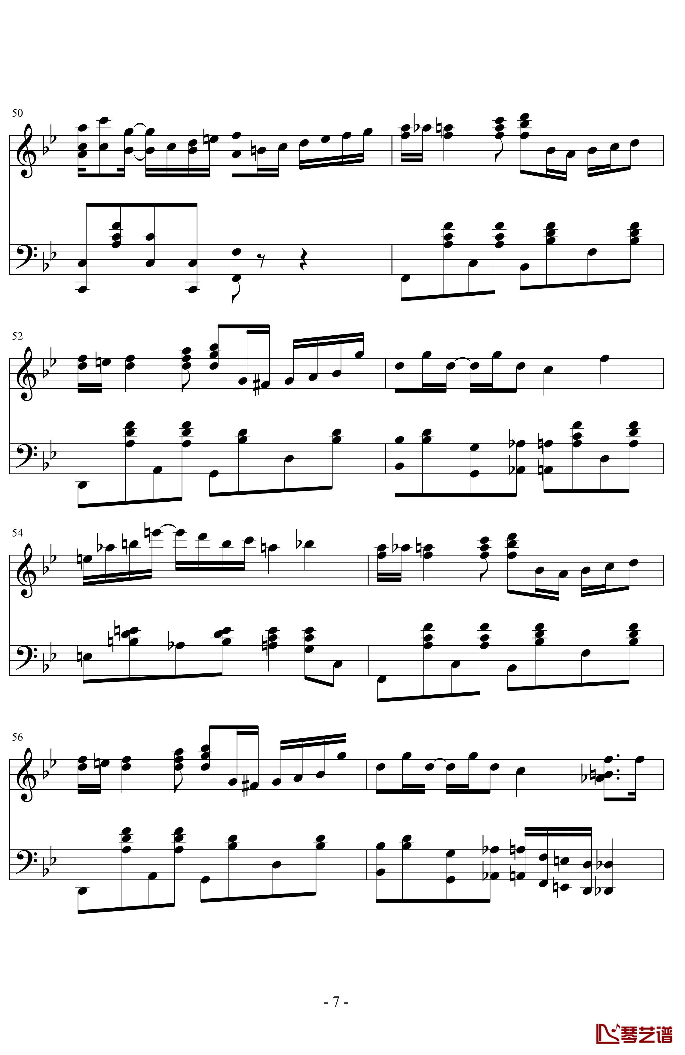 the entertainer钢琴谱-完整版-拉格泰姆-Scott Joplin7