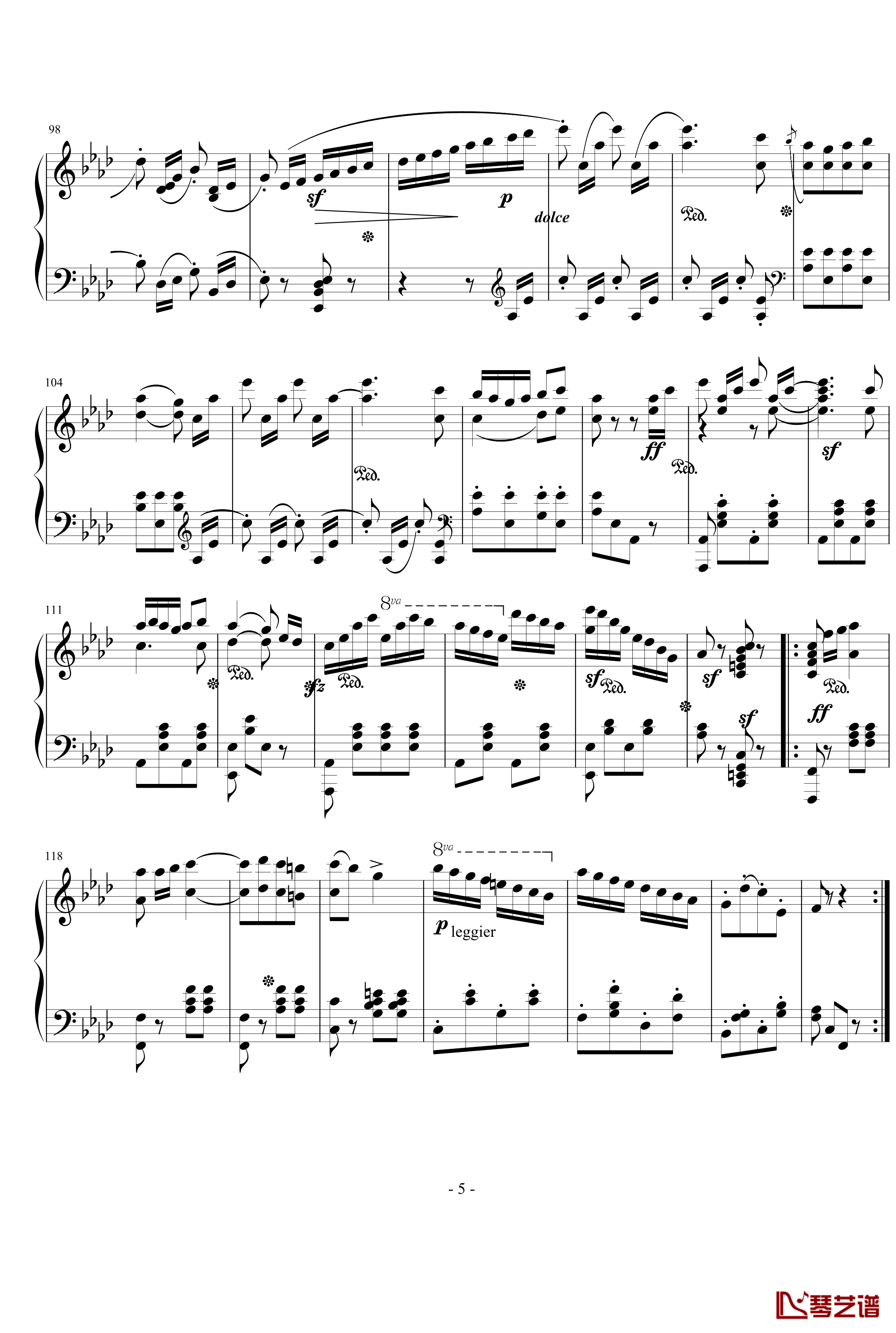 Galop Brillant Czerny 787钢琴谱-车尔尼-Czerny5