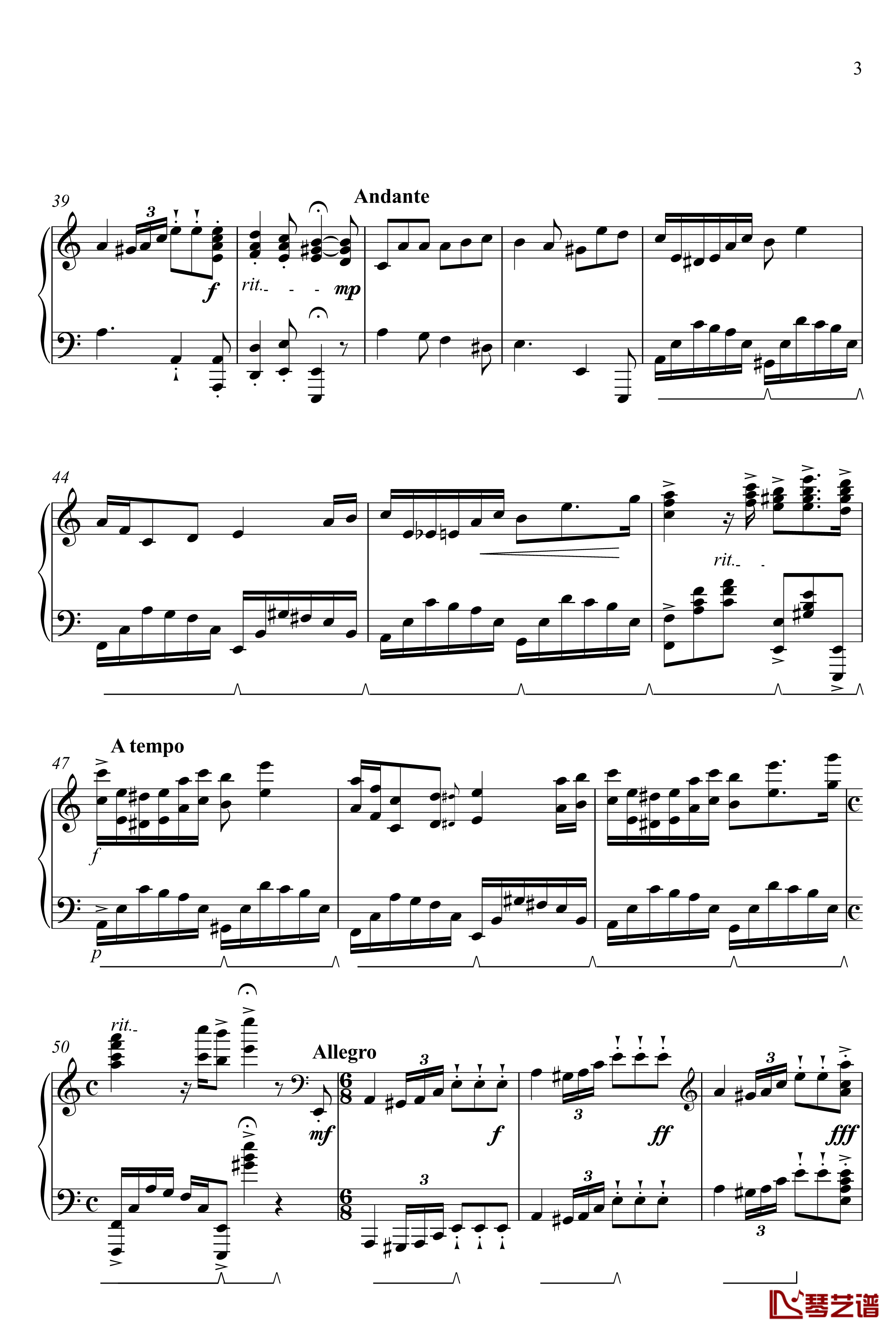 Sonata No. 1 in Am钢琴谱-漆政-Z6 -1st Movement3