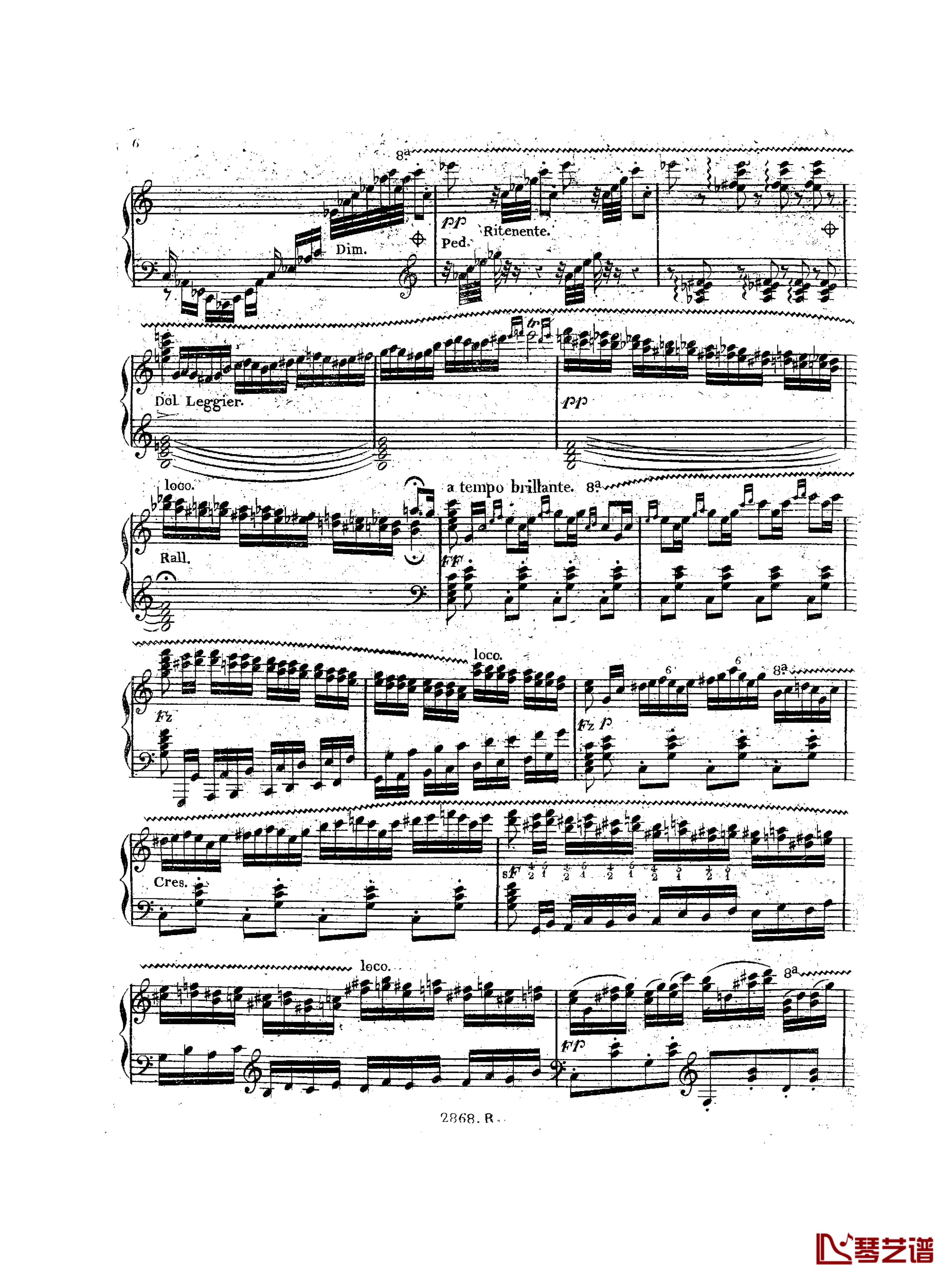 a小调钢琴协奏曲  Op.214钢琴谱-车尔尼-Czerny7