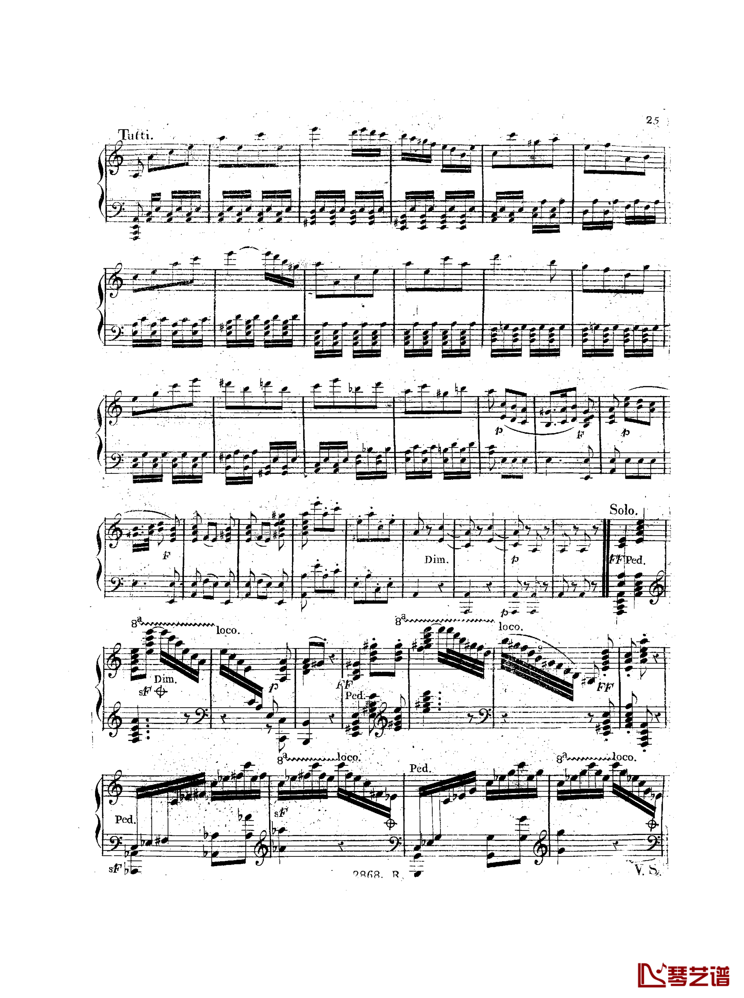 a小调钢琴协奏曲  Op.214钢琴谱-车尔尼-Czerny26