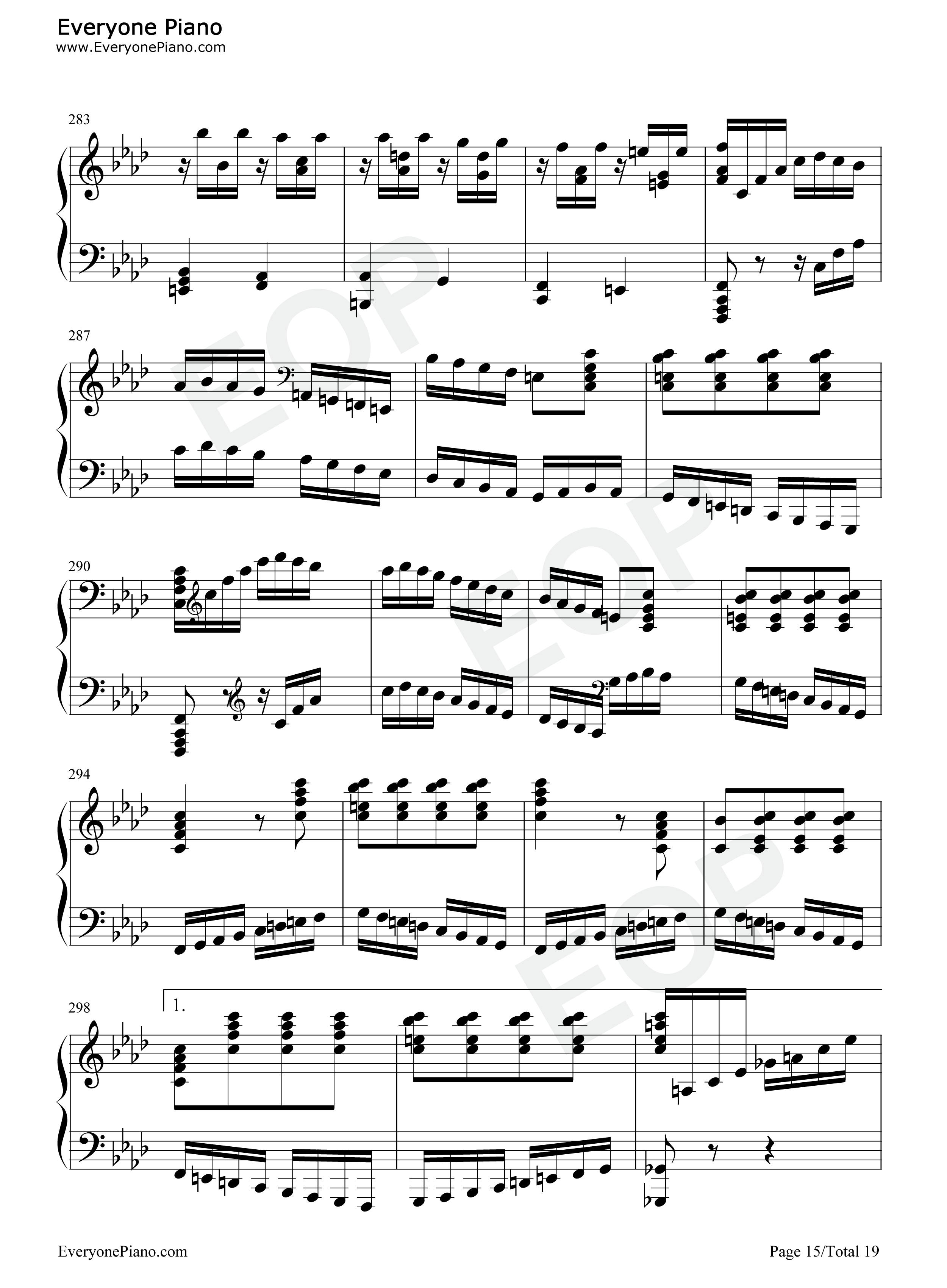 热情奏鸣曲第3乐章-第23钢琴奏鸣曲-贝多芬五线谱预览15