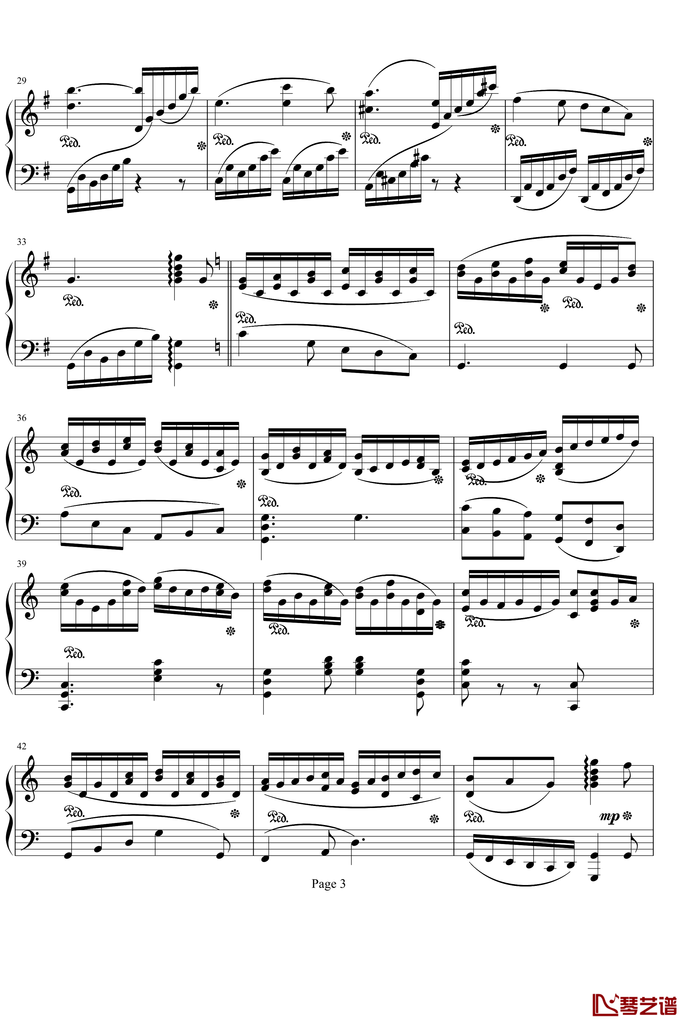 小奏鸣曲钢琴谱-C大调-项道荣3