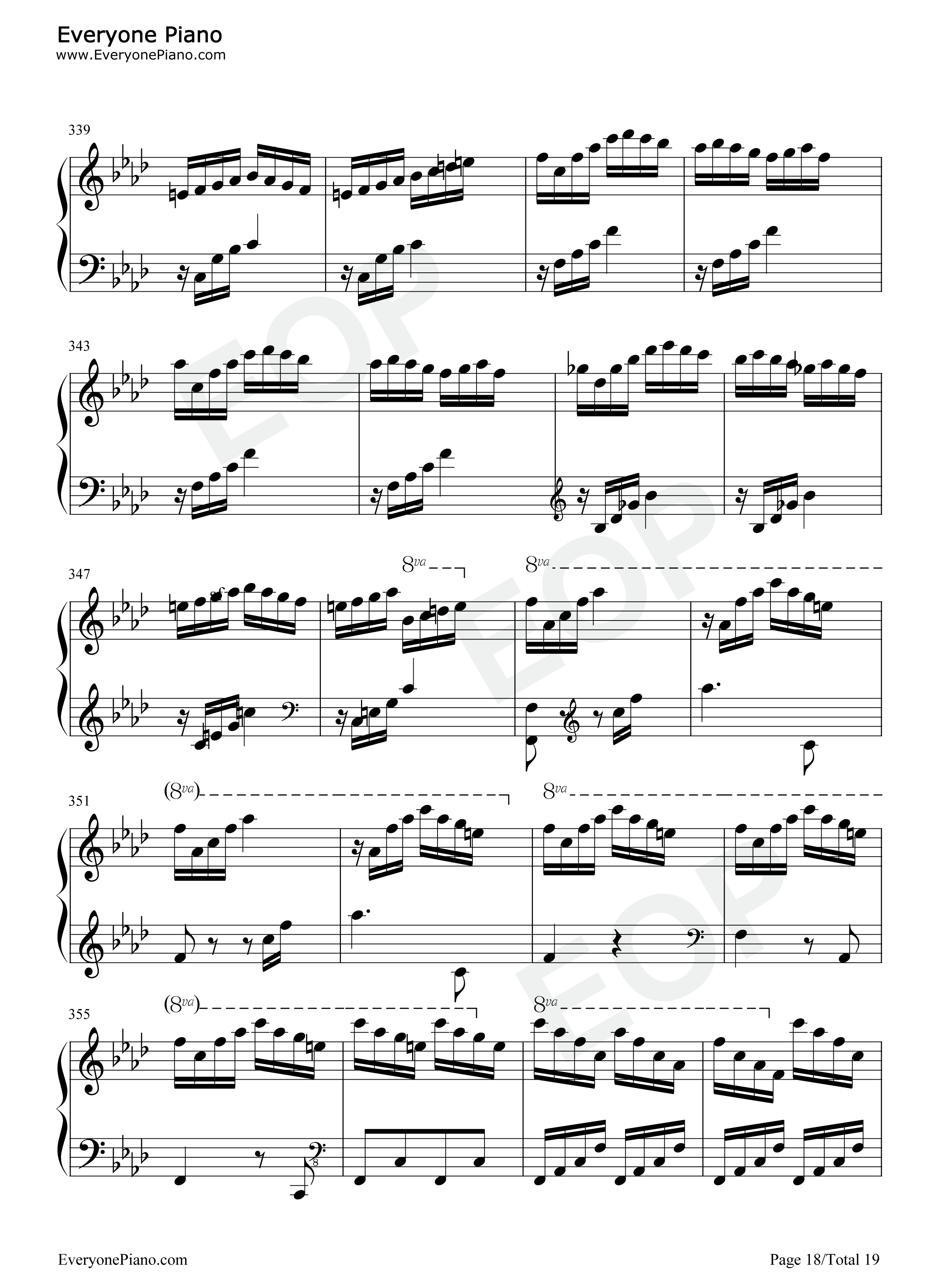 热情奏鸣曲第3乐章-第23钢琴奏鸣曲-贝多芬五线谱预览18