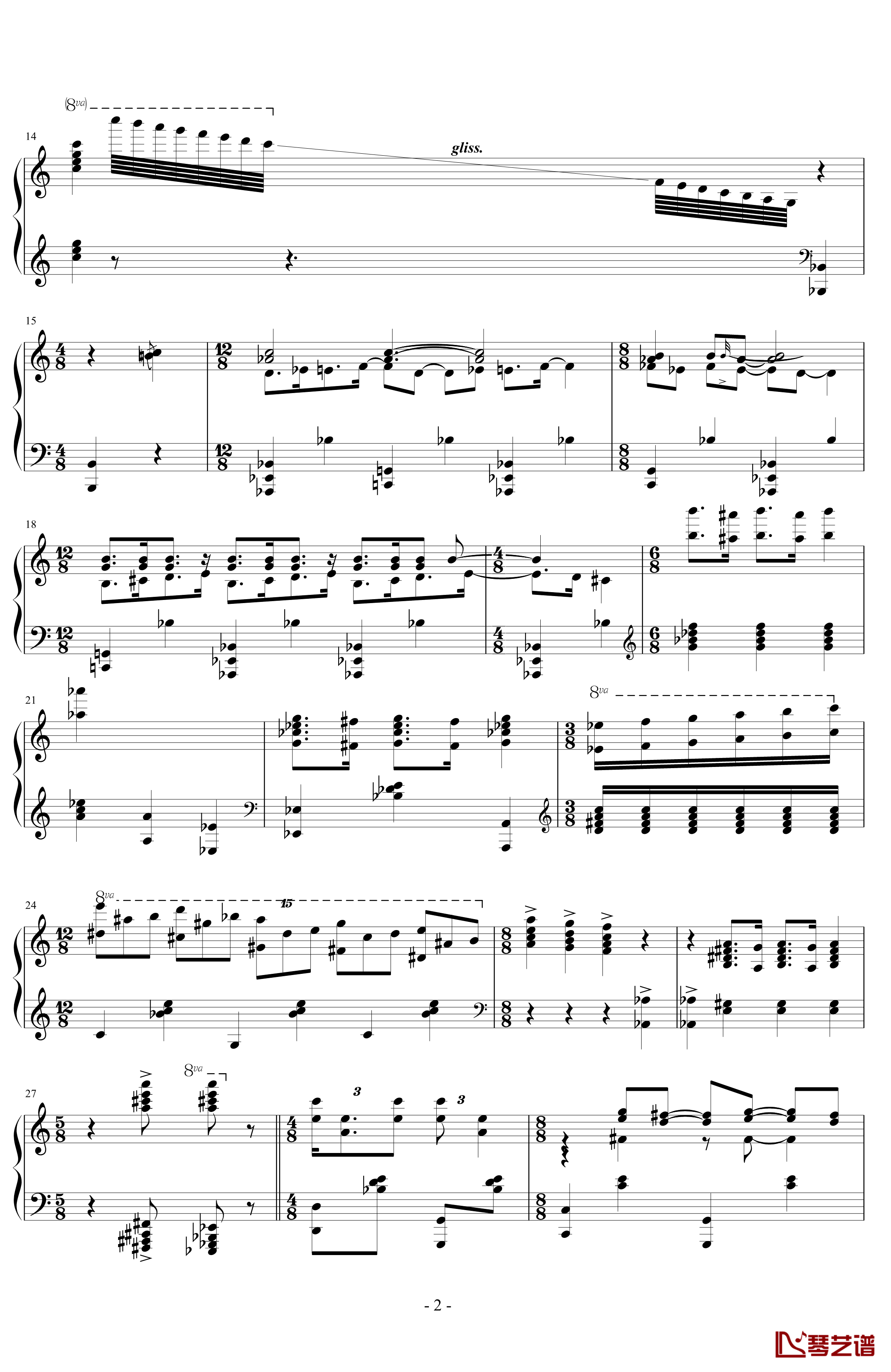 Jazz Sonata钢琴谱-乔治·安太尔-George Antheil-第四钢琴奏鸣曲“爵士”2