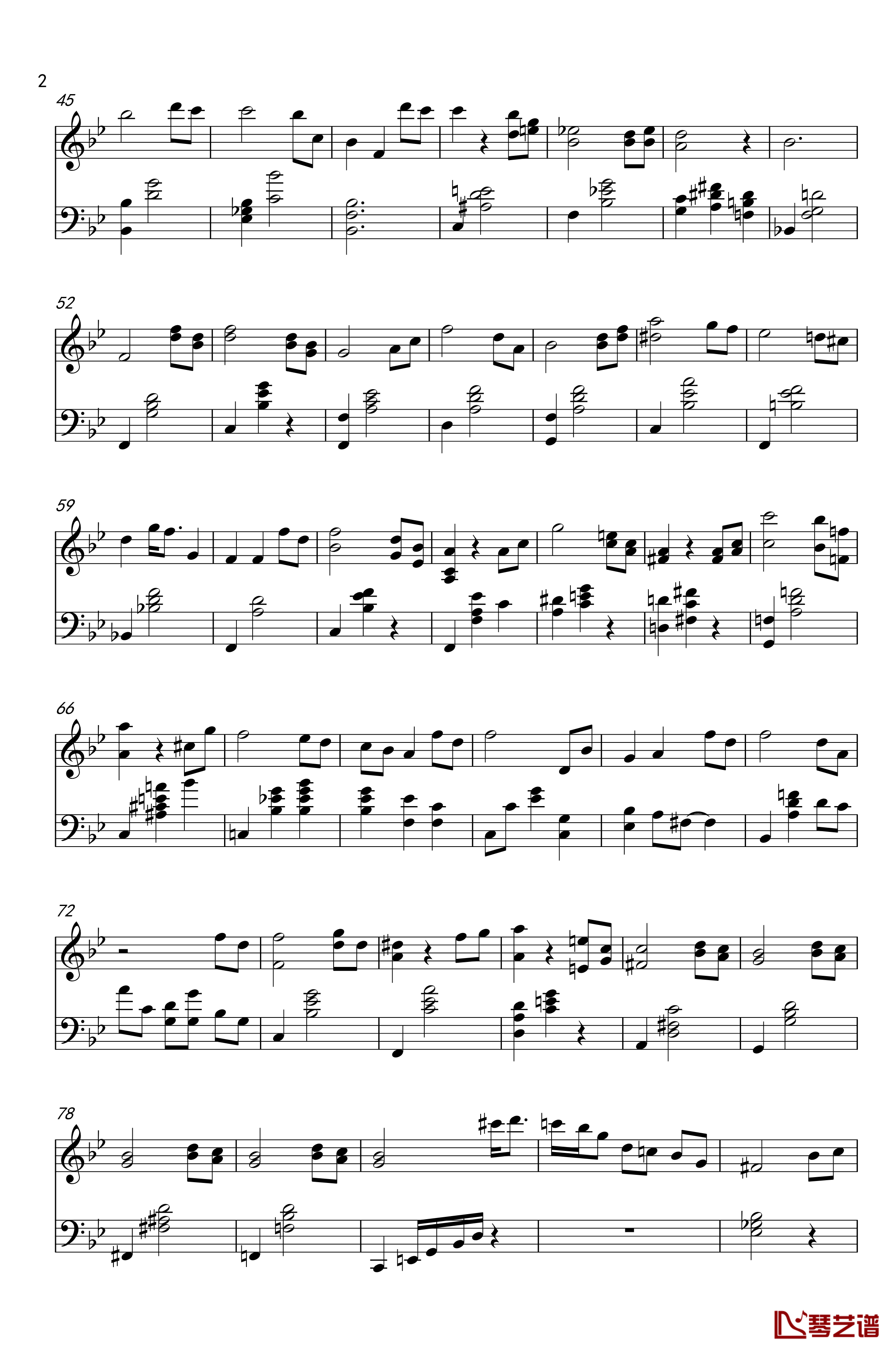 Sheep may safely graze钢琴谱-from Cantata BWV 208-Gabriela Montero2