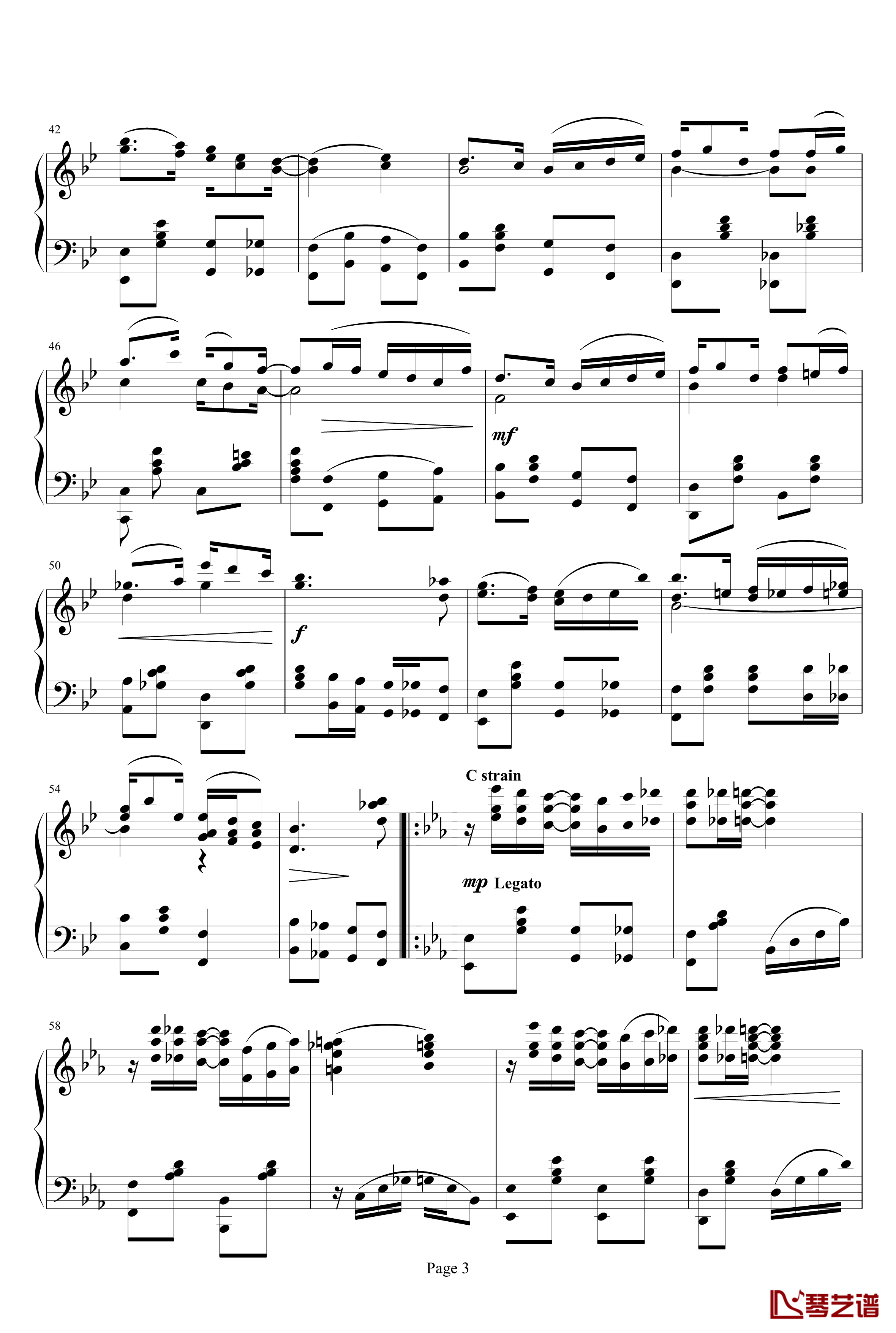 Searchlight Rag钢琴谱Scott Joplin3