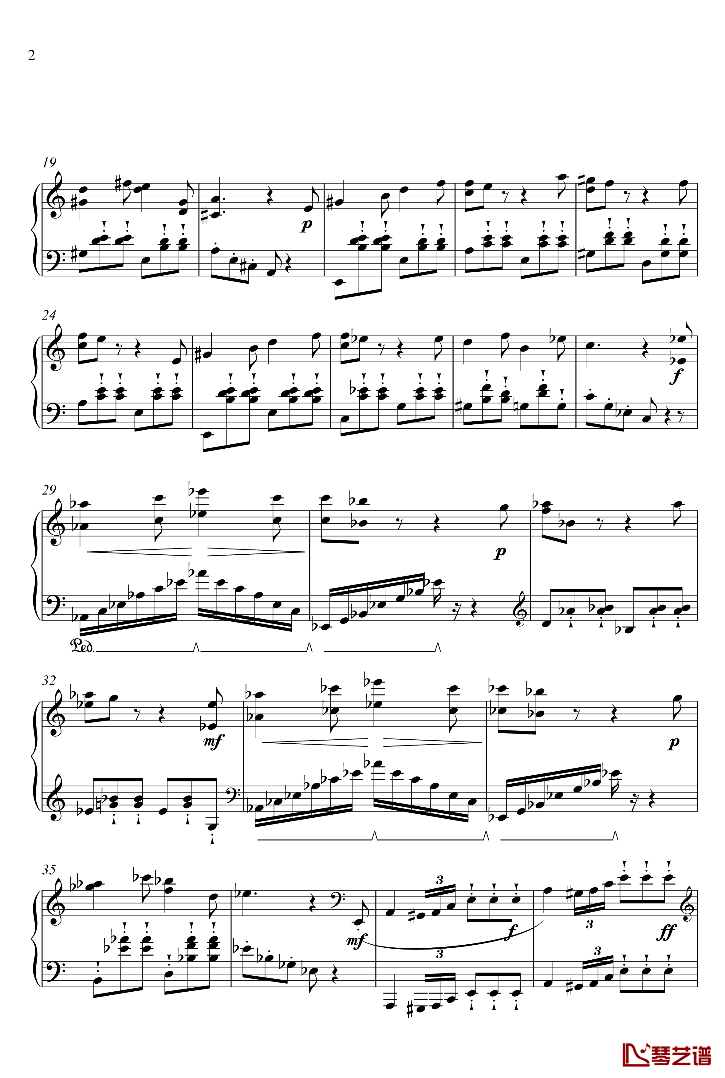 Sonata No. 1 in Am钢琴谱-漆政-Z6 -1st Movement2