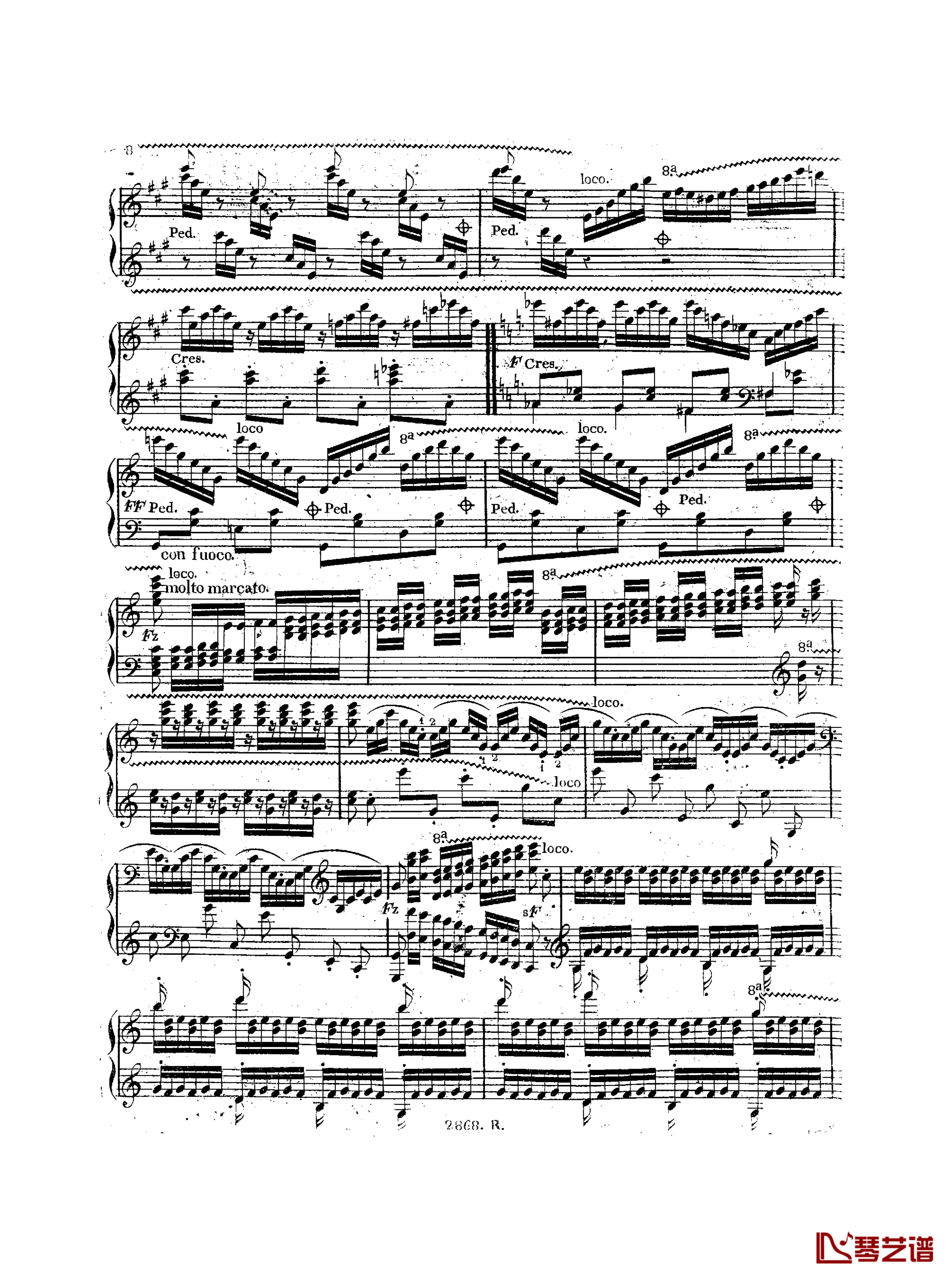 a小调钢琴协奏曲  Op.214钢琴谱-车尔尼-Czerny9