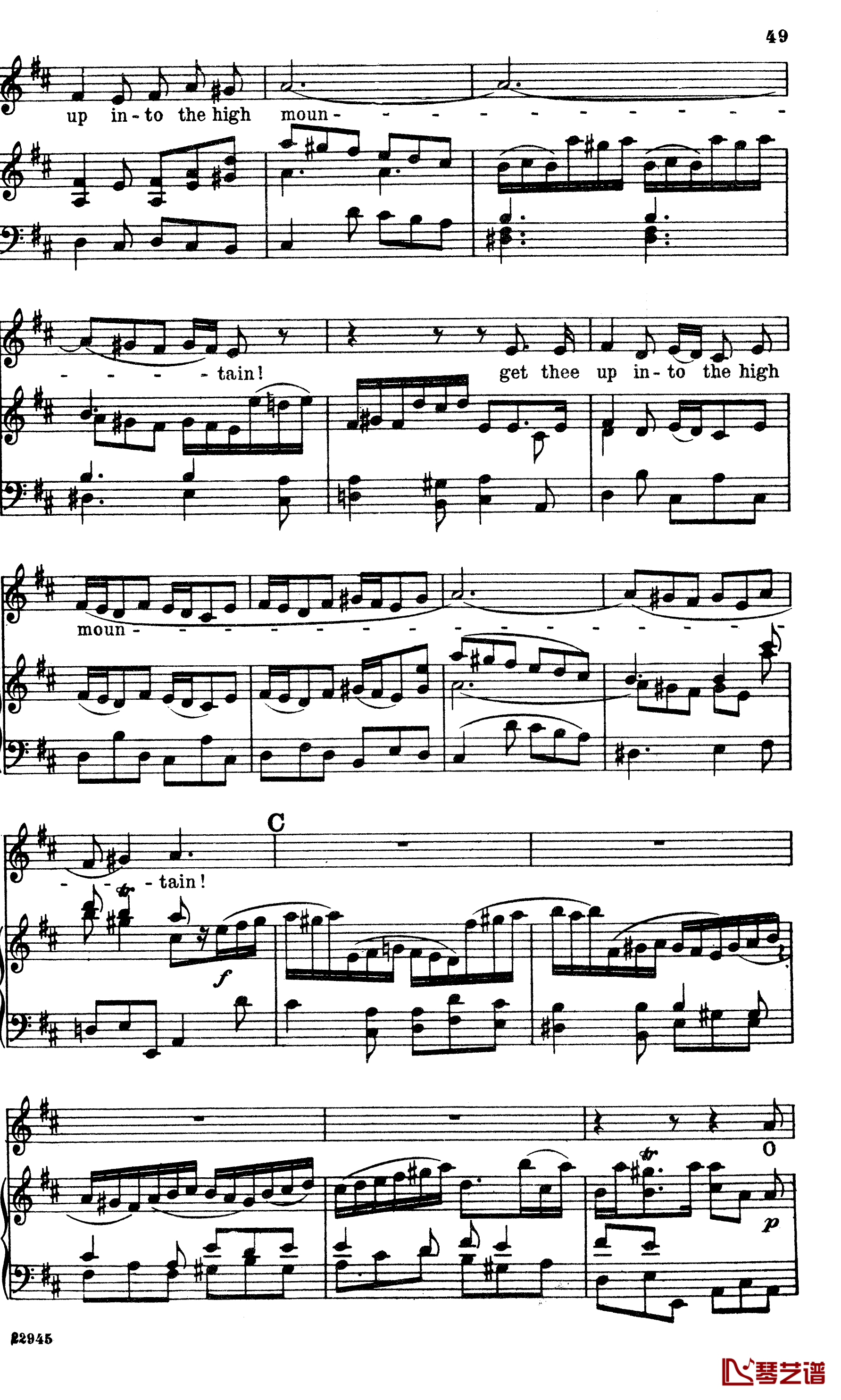O thou that tellest good tidings to Zion钢琴谱-Handel3