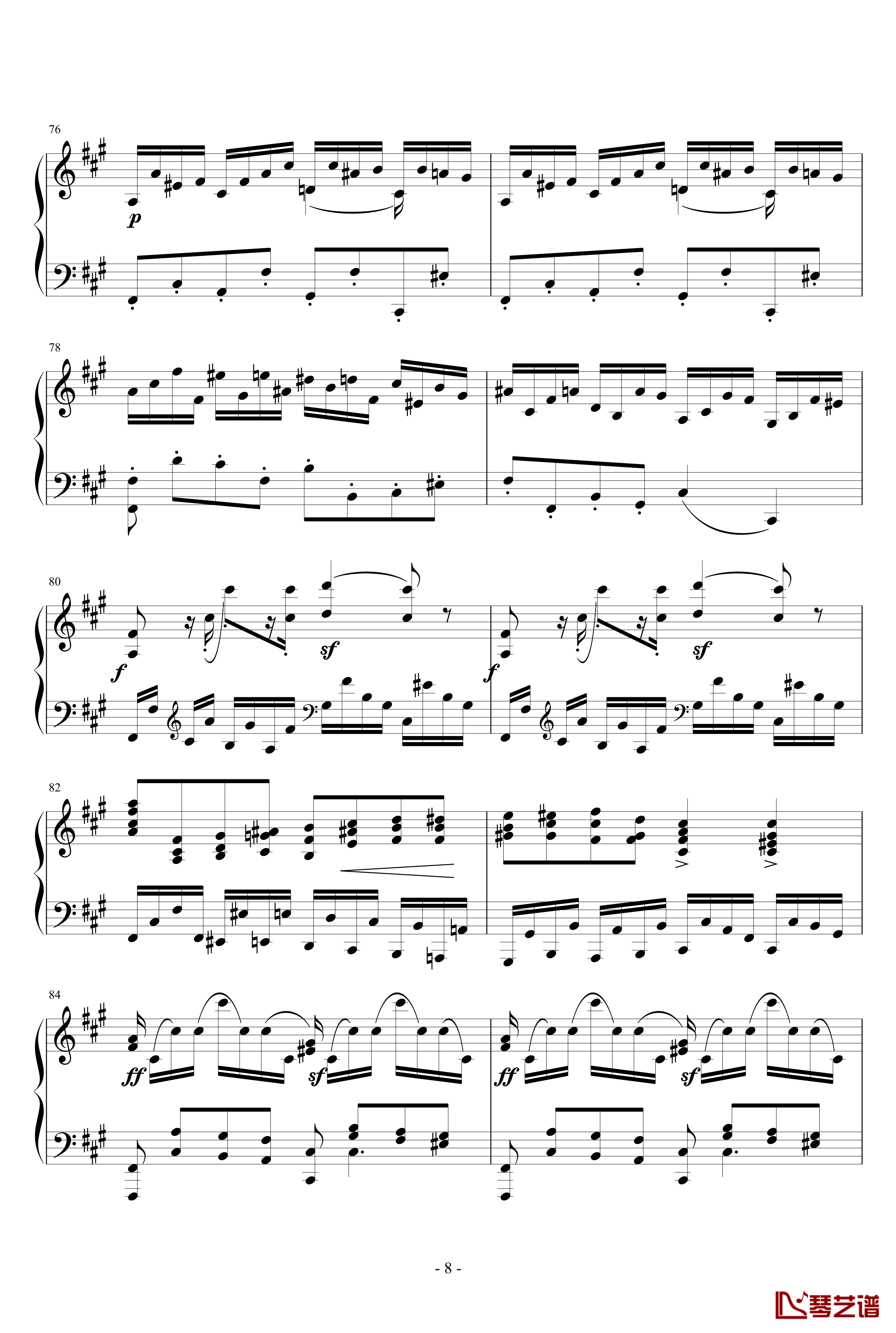 Sonata in the Style of Domenico Scarlatti钢琴谱-车尔尼-Czerny8