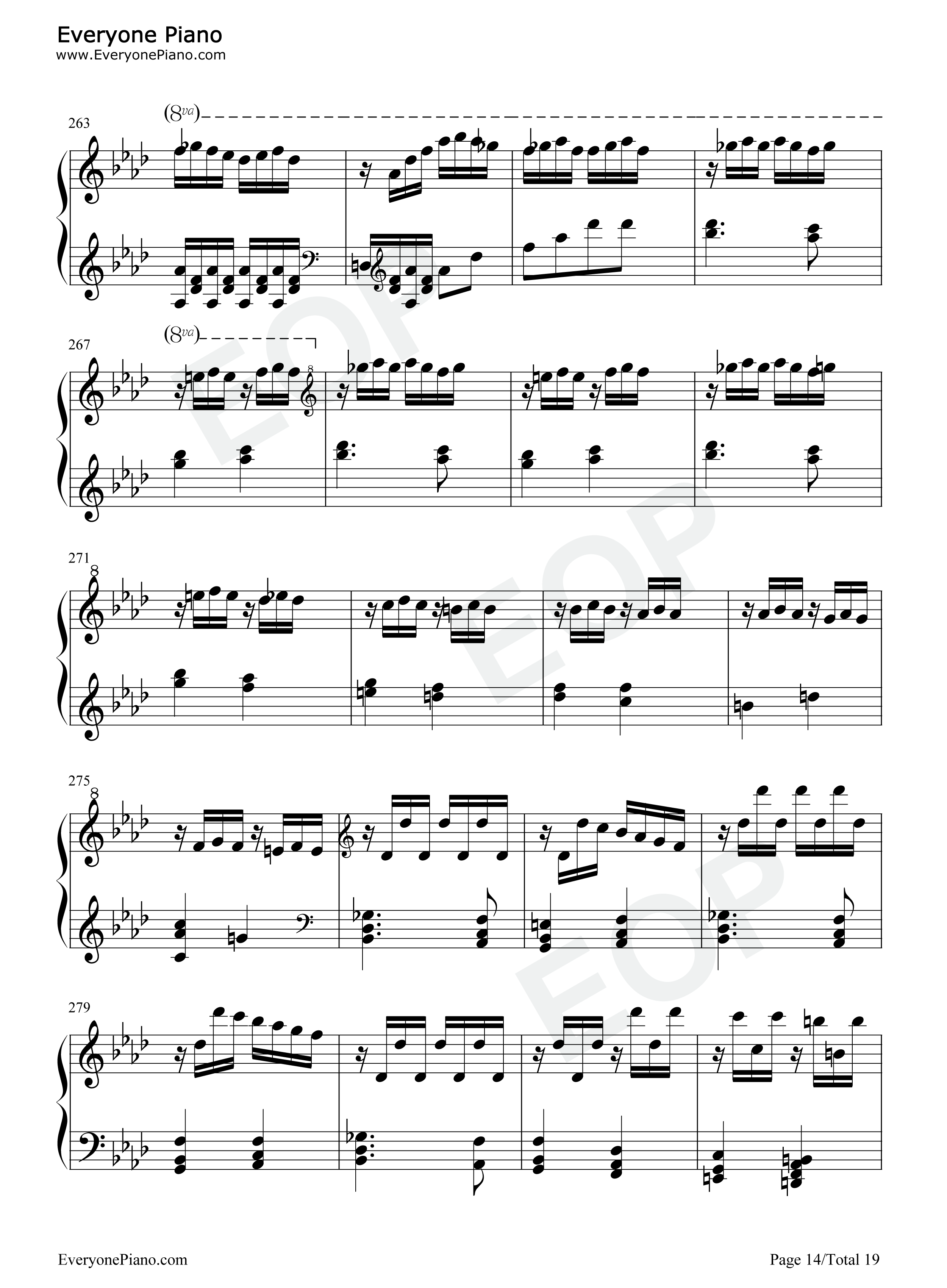 热情奏鸣曲第3乐章-第23钢琴奏鸣曲-贝多芬五线谱预览14