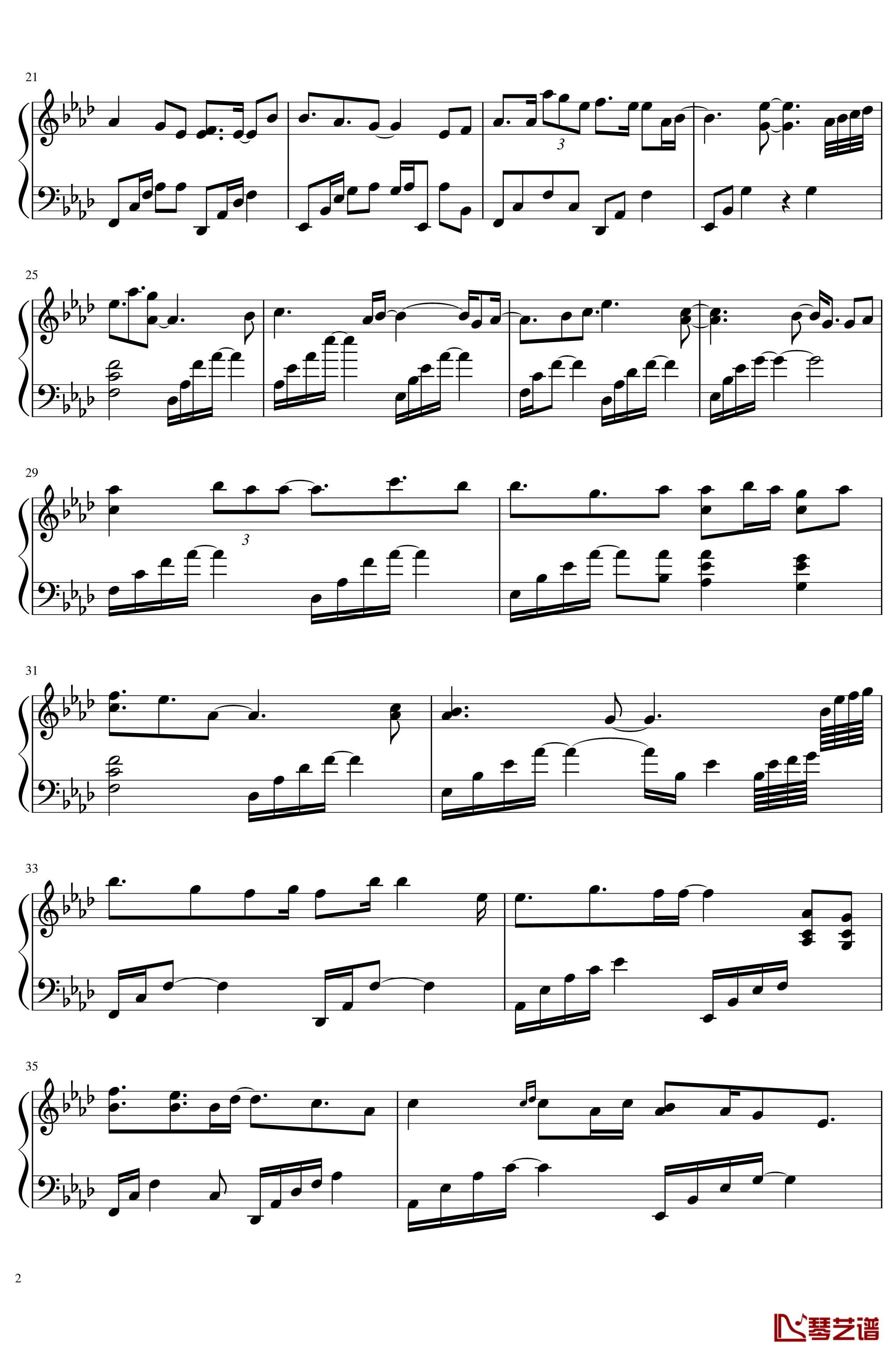 Hold on a little longer钢琴谱- Xeuphoria2