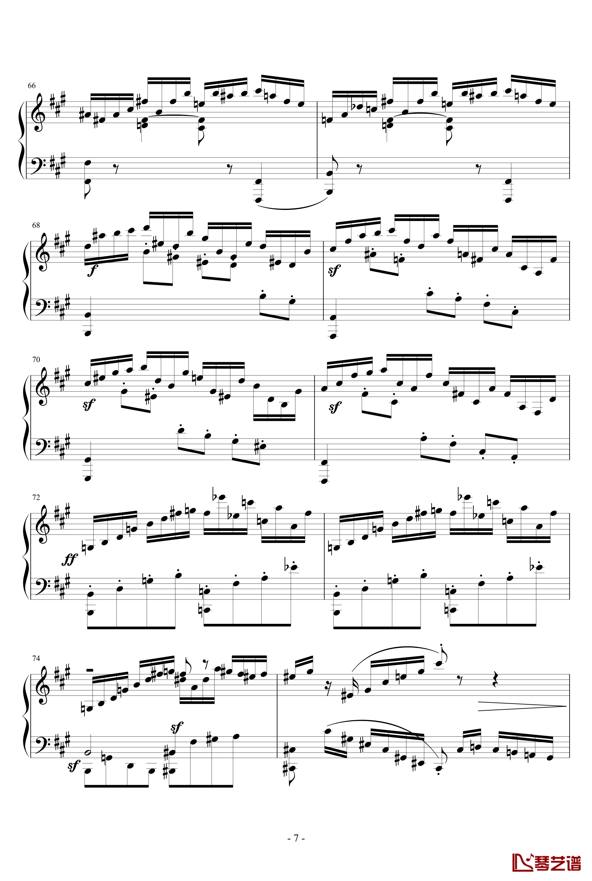 Sonata in the Style of Domenico Scarlatti钢琴谱-车尔尼-Czerny7