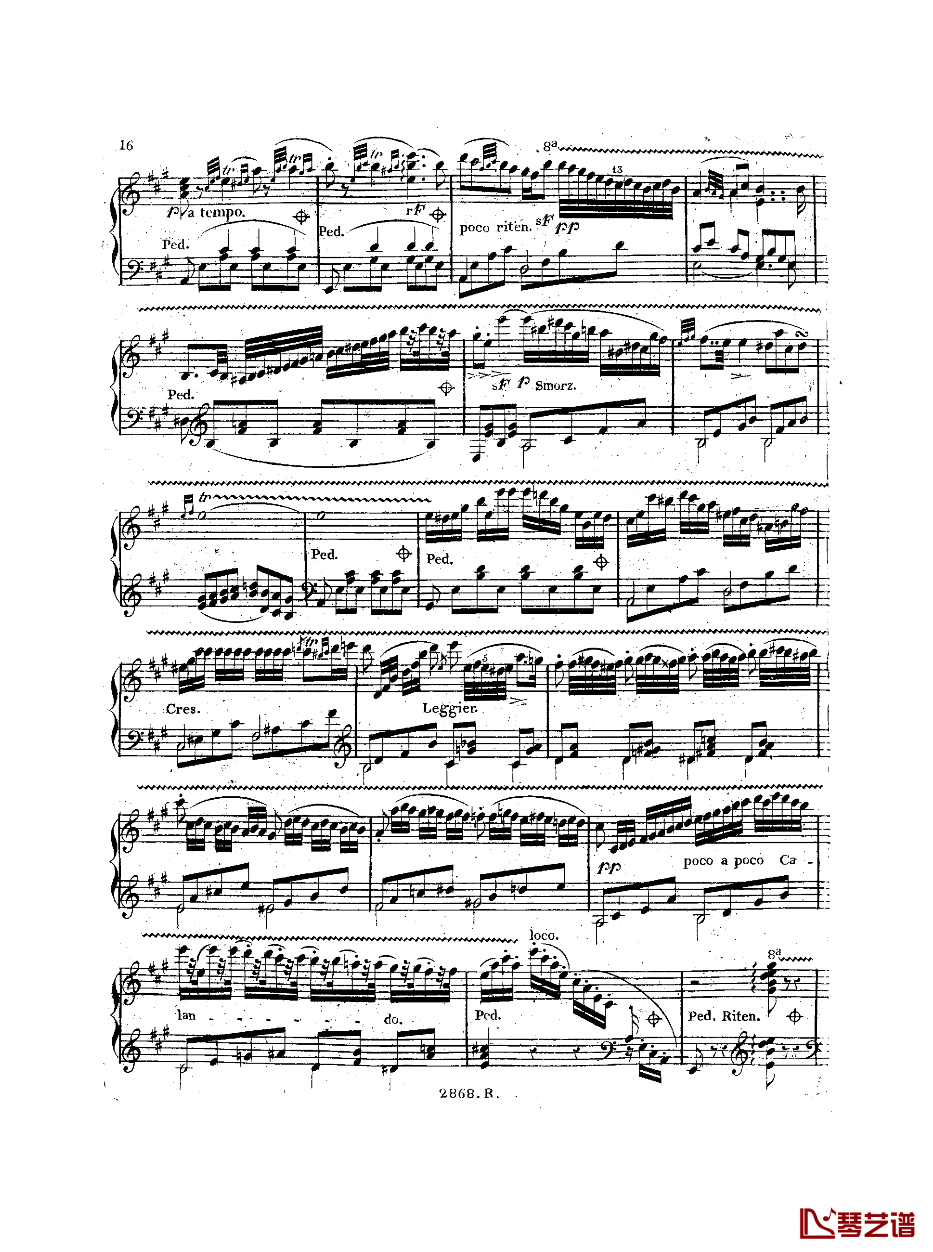 a小调钢琴协奏曲  Op.214钢琴谱-车尔尼-Czerny17