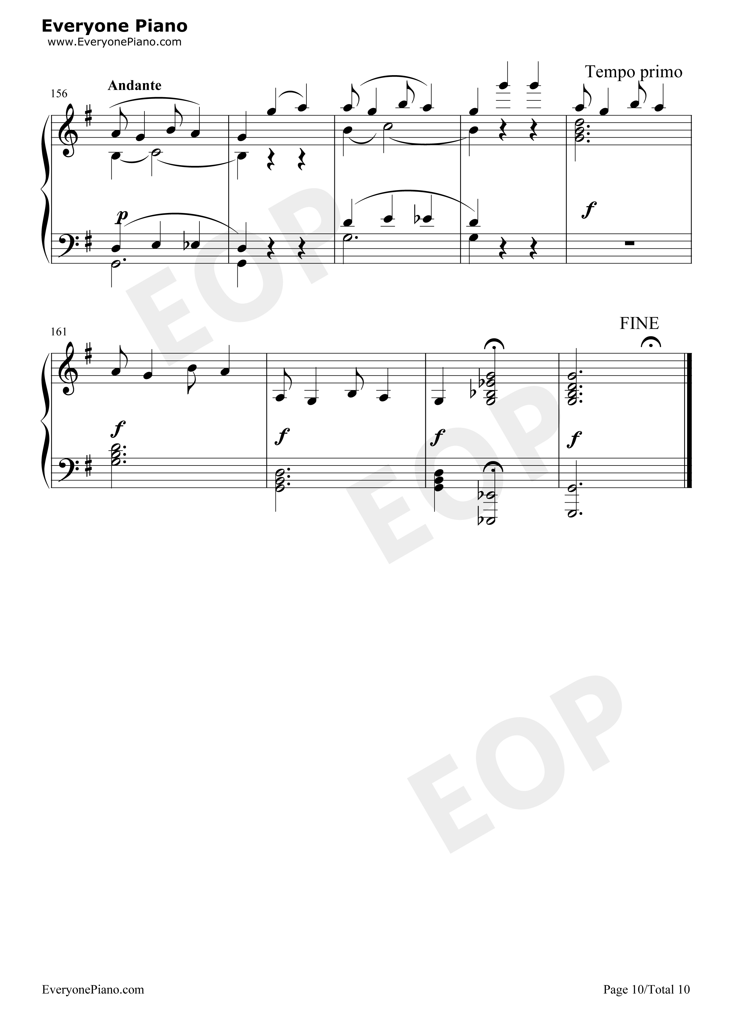 Bethena A Concert Waltz-Scott Joplin五线谱预览10