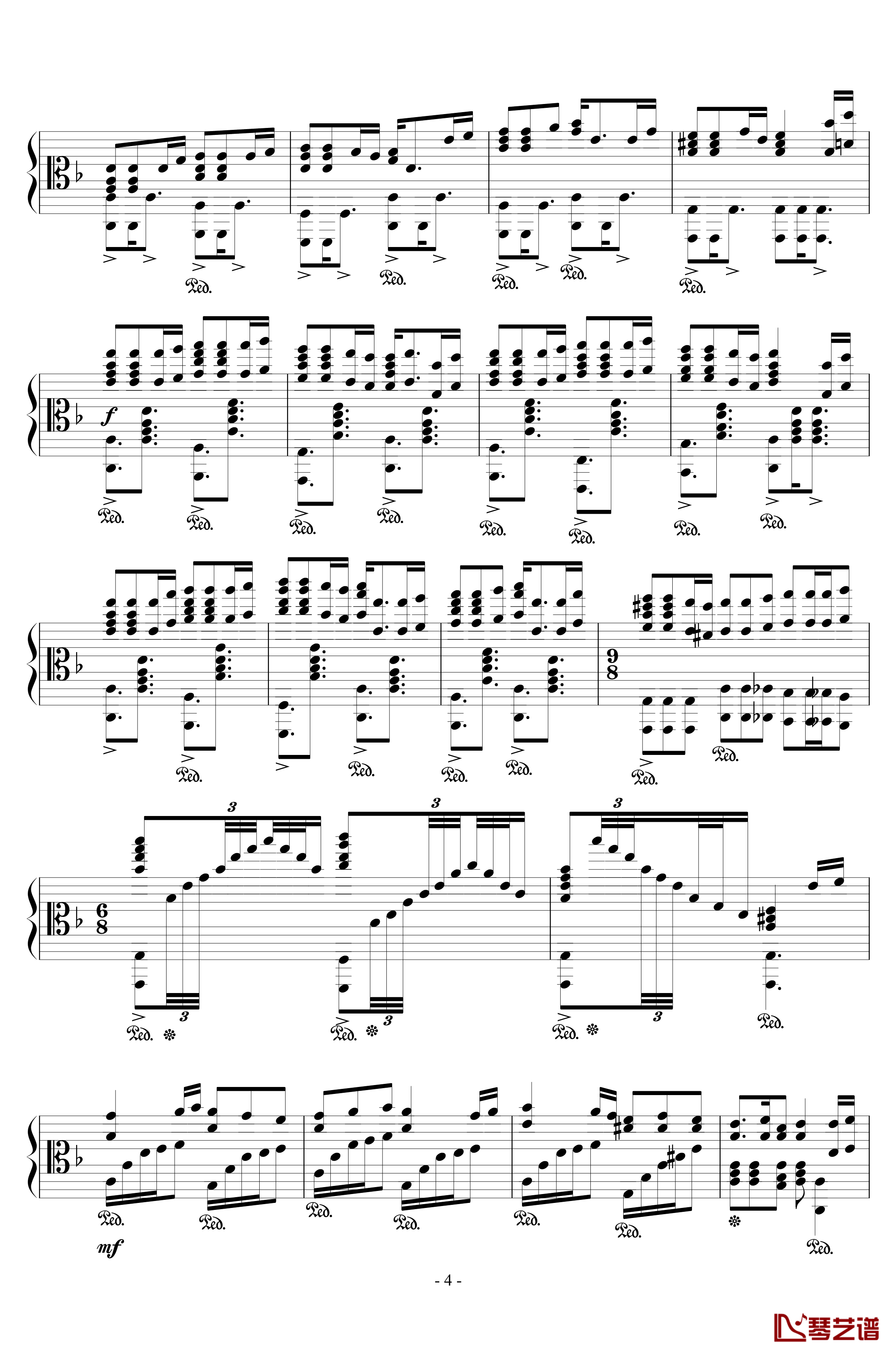 加勒比海盗钢琴谱-混合版-Hans Zimmer4