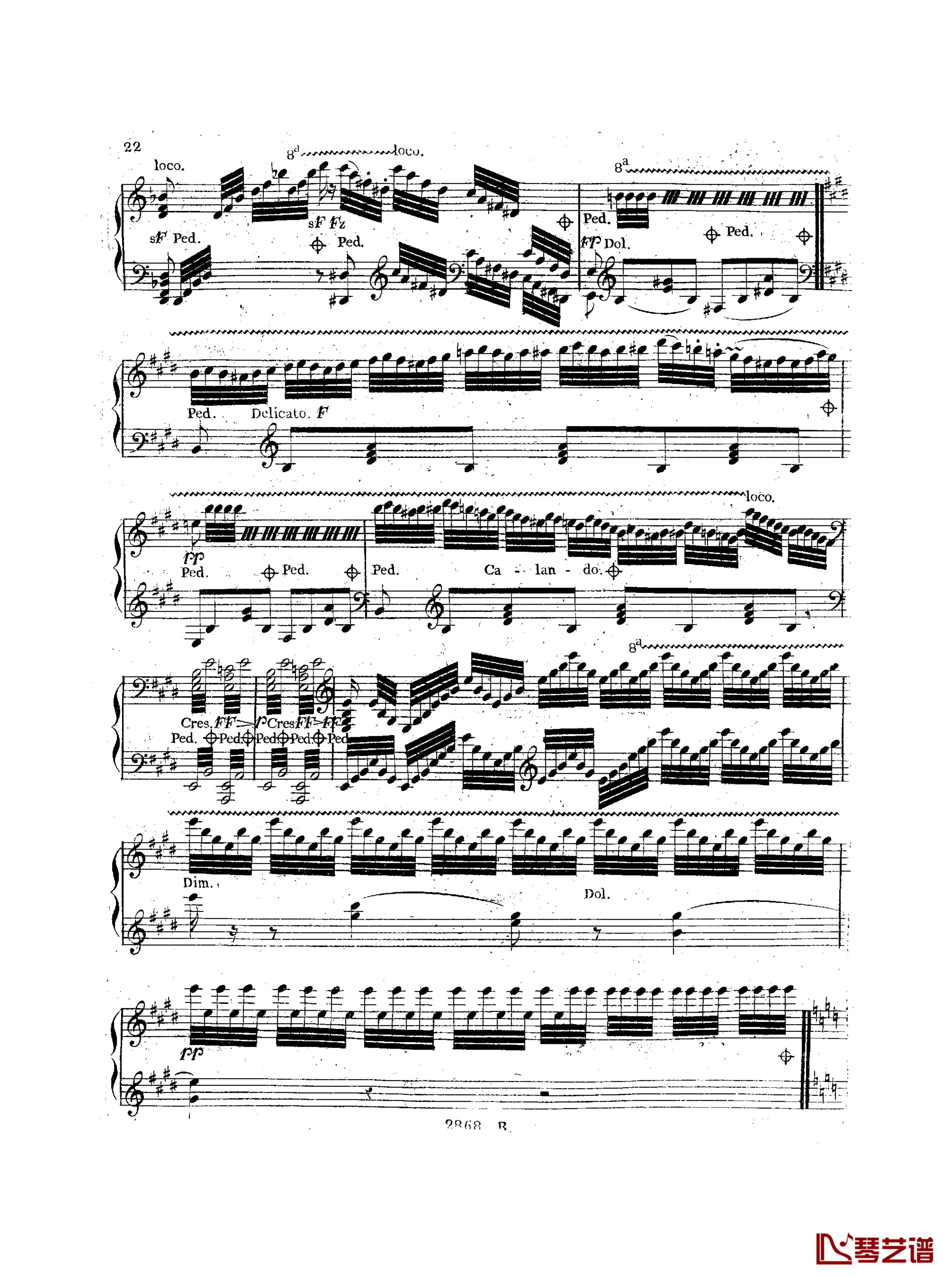 a小调钢琴协奏曲  Op.214钢琴谱-车尔尼-Czerny23