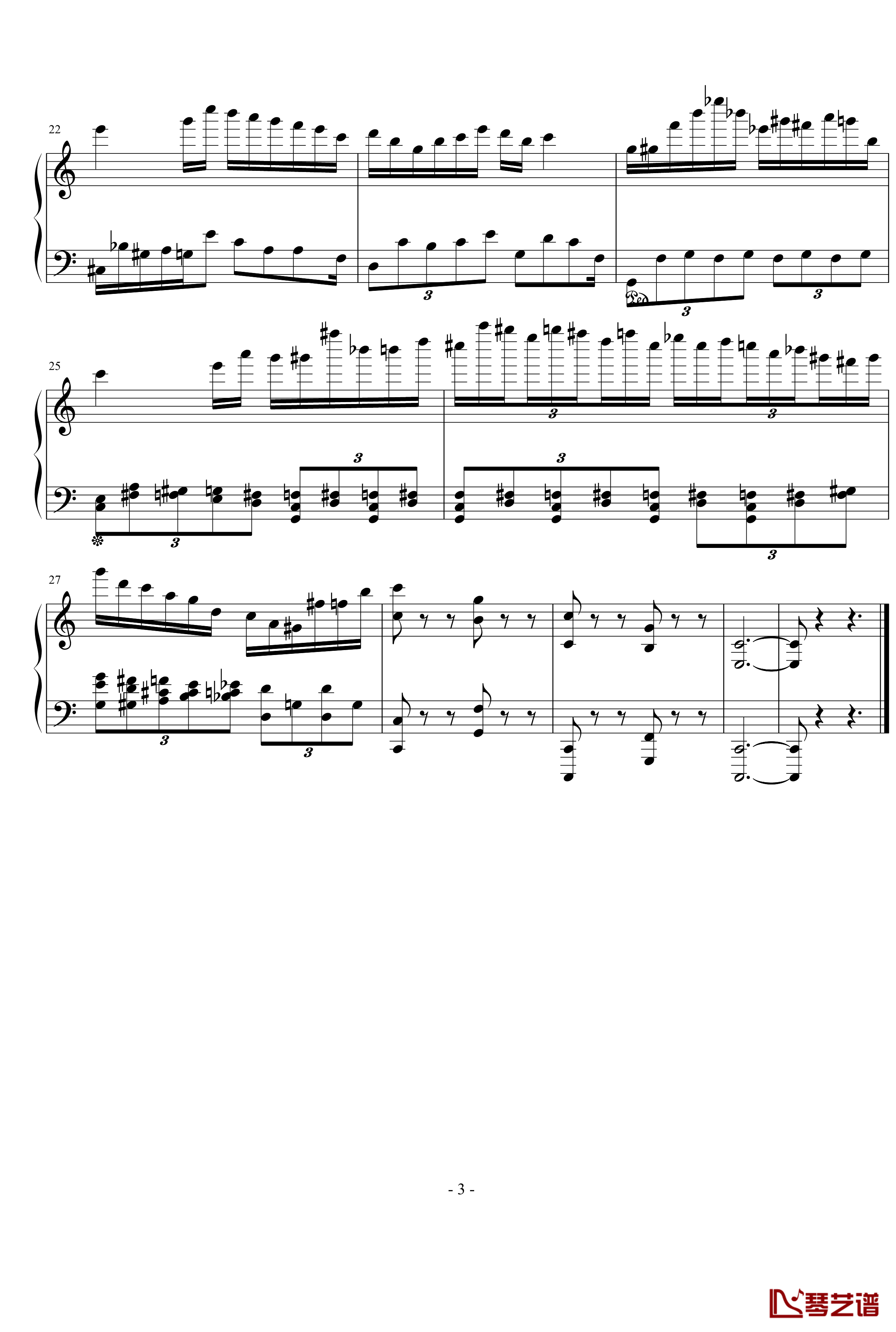 这也是首很传统的曲子钢琴谱-流行追梦人3