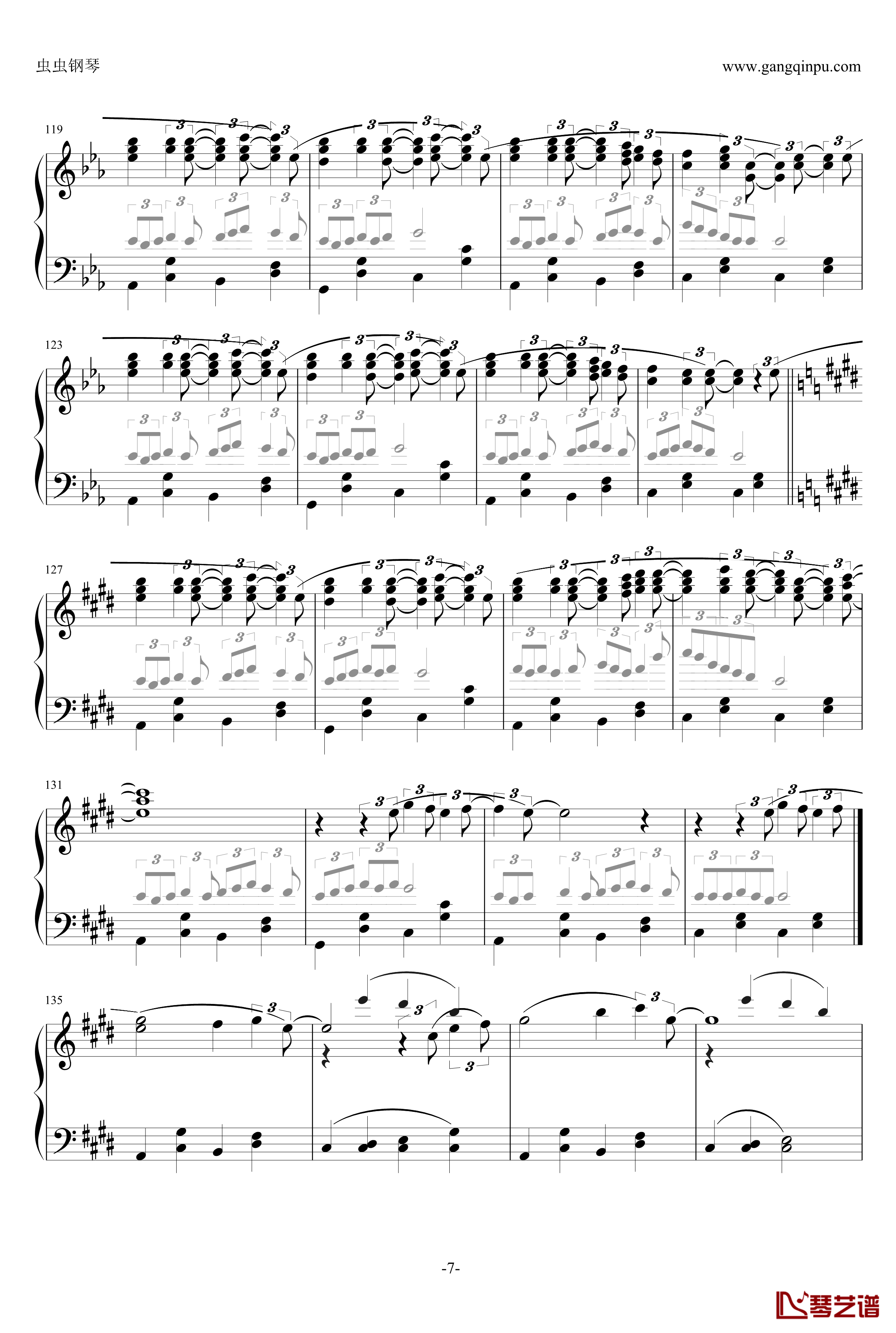 カムパネルラ钢琴谱-八音盒-初音未来-【GUMI】7