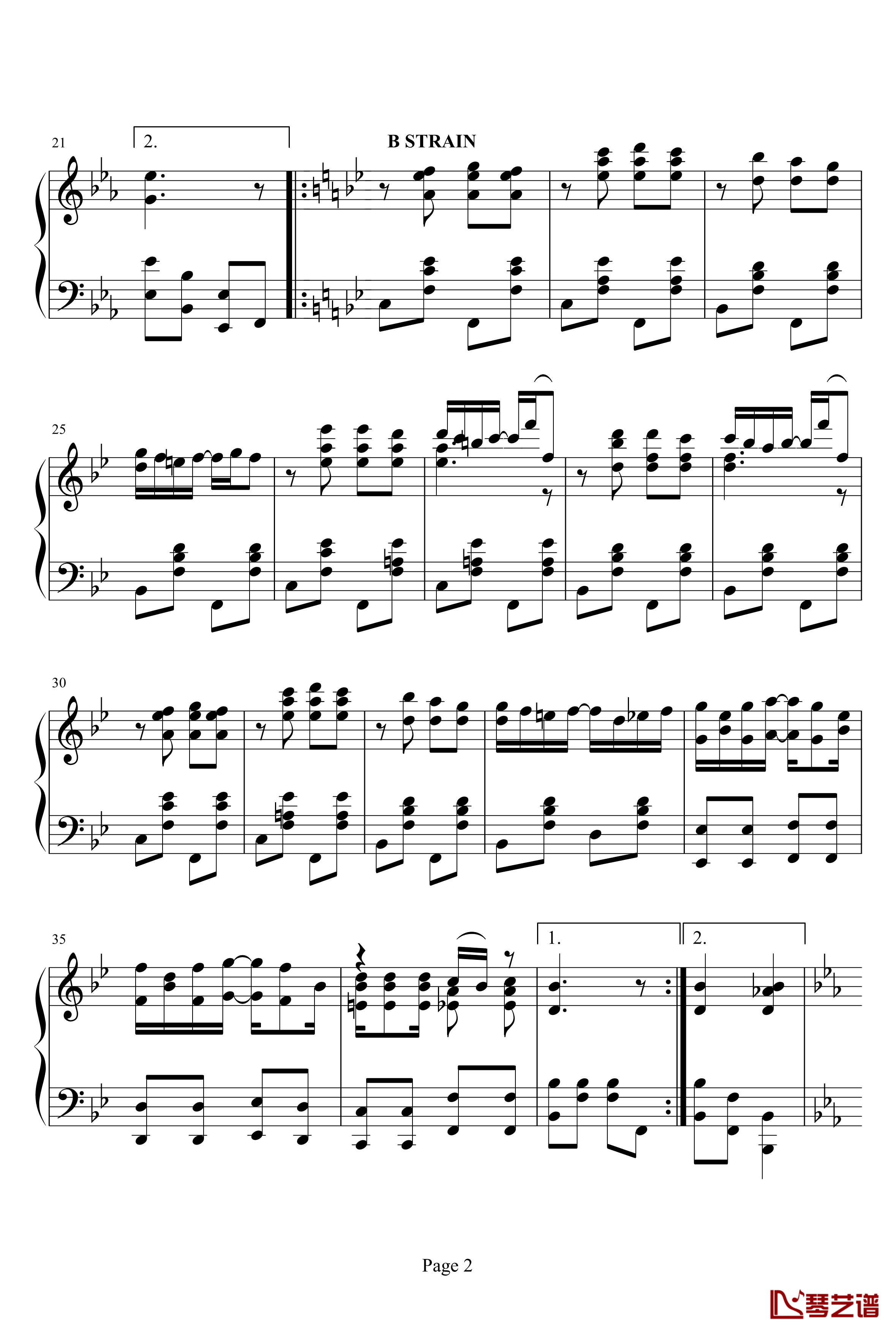 Peacherine Rag钢琴谱-斯科特·乔普林-Scott Joplin-海上钢琴师2
