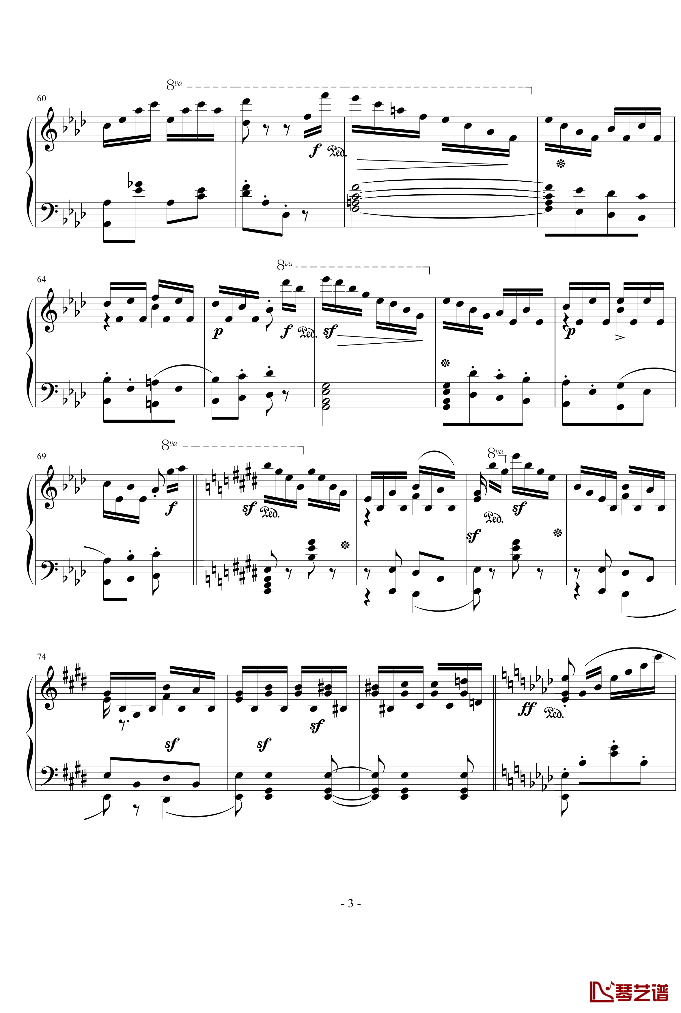 Galop Brillant Czerny 787钢琴谱-车尔尼-Czerny3