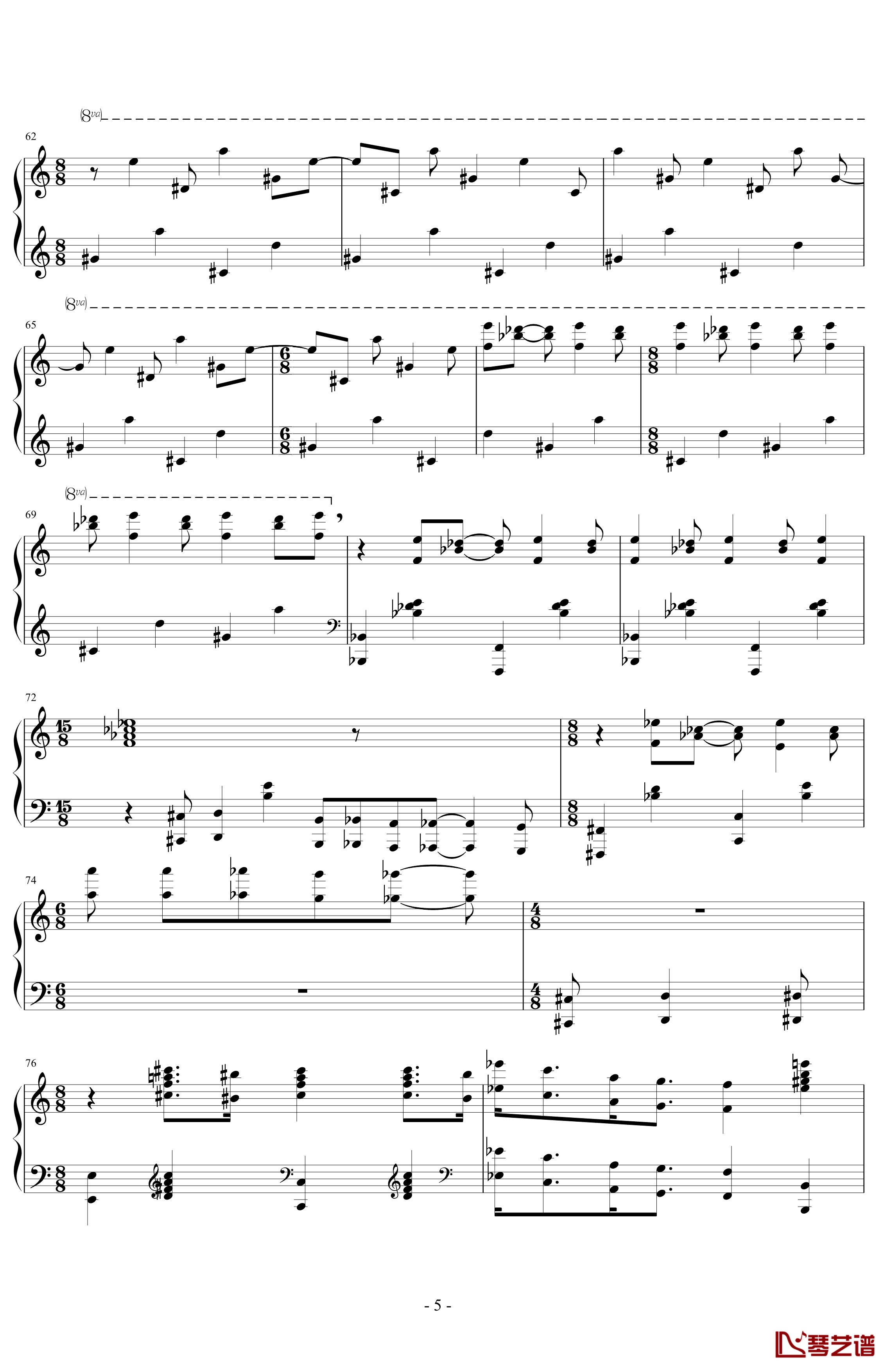Jazz Sonata钢琴谱-乔治·安太尔-George Antheil-第四钢琴奏鸣曲“爵士”5