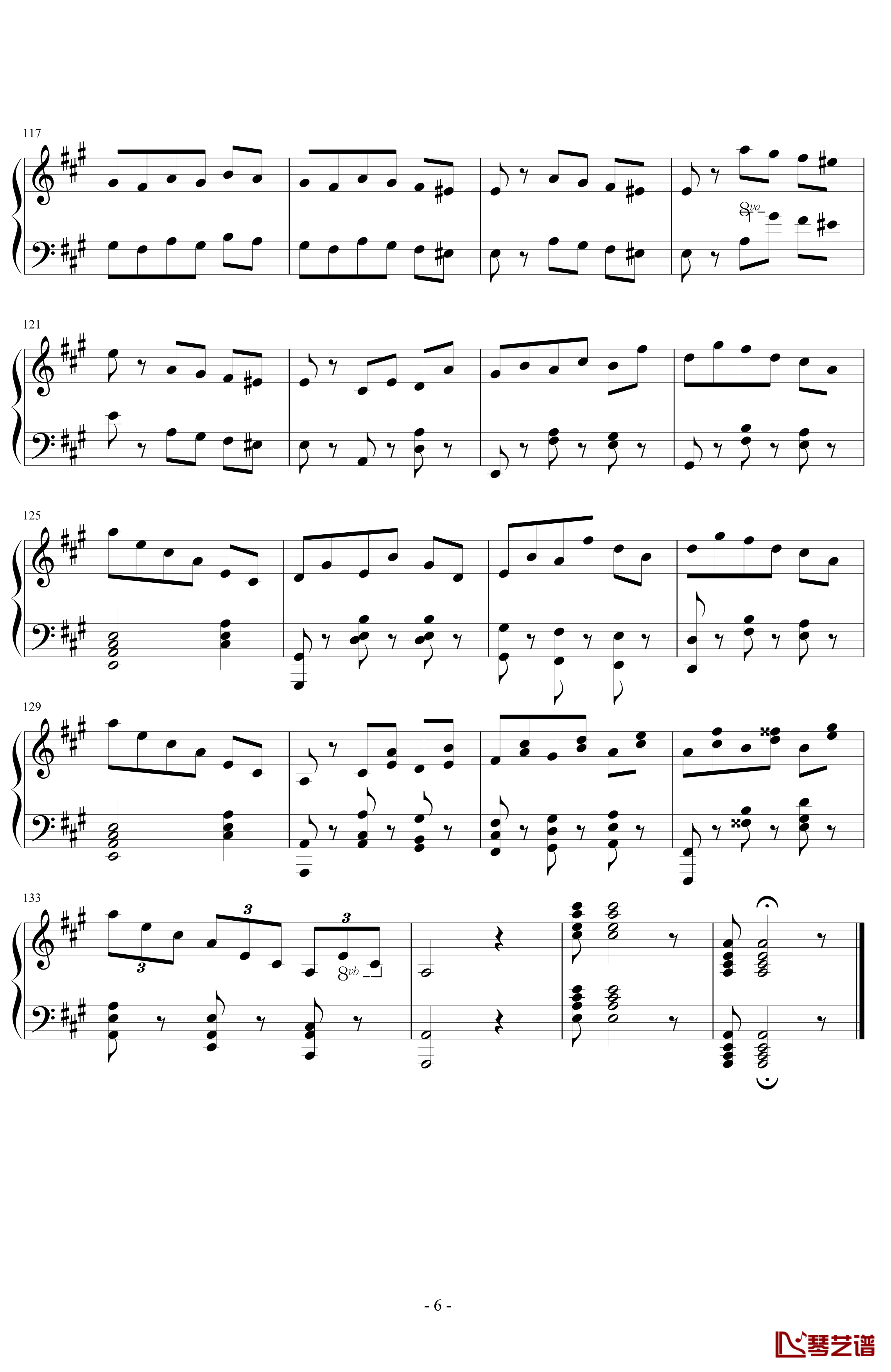 A大调圆舞曲钢琴谱-PARROT1866