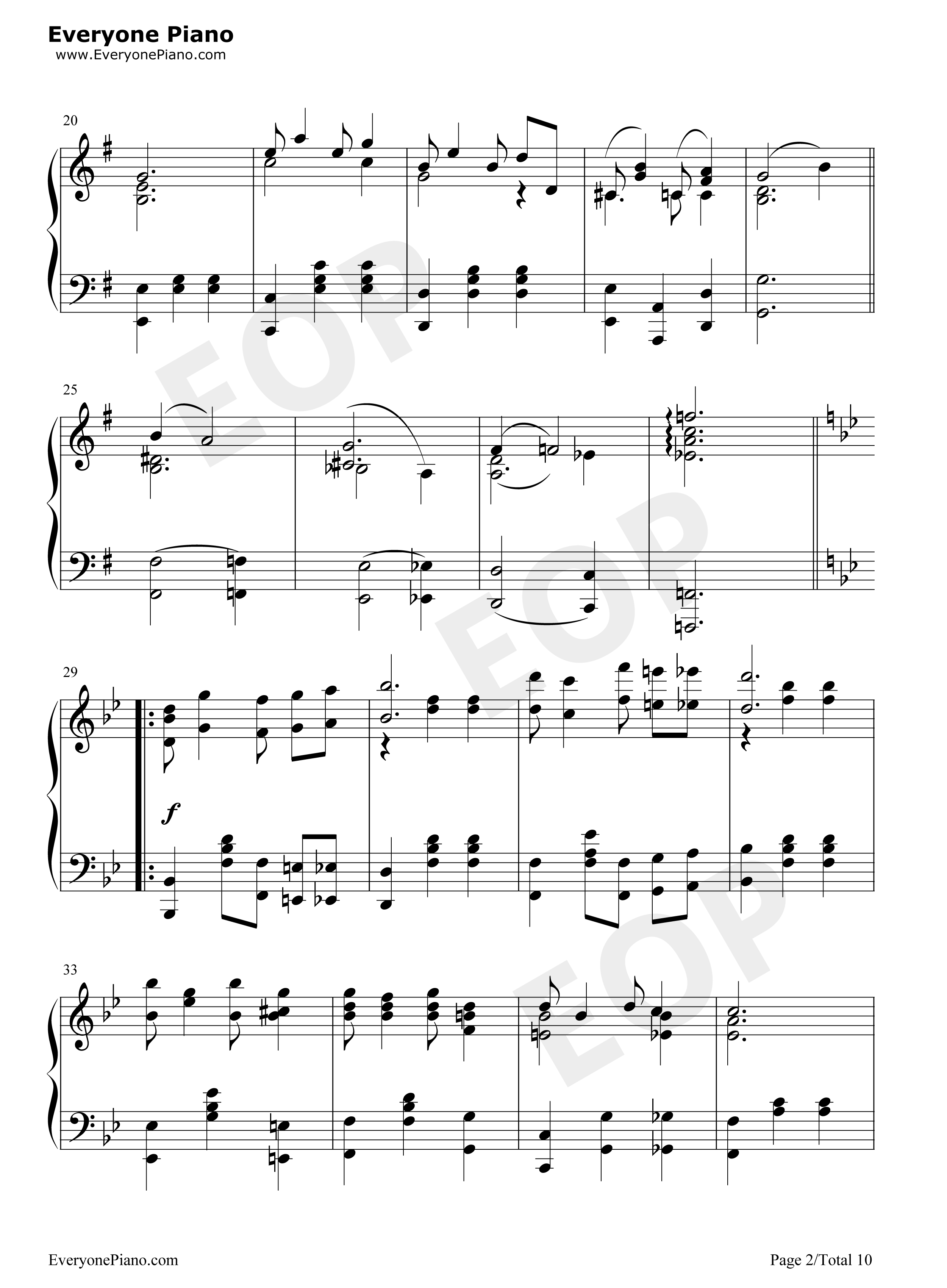 Bethena A Concert Waltz-Scott Joplin五线谱预览2