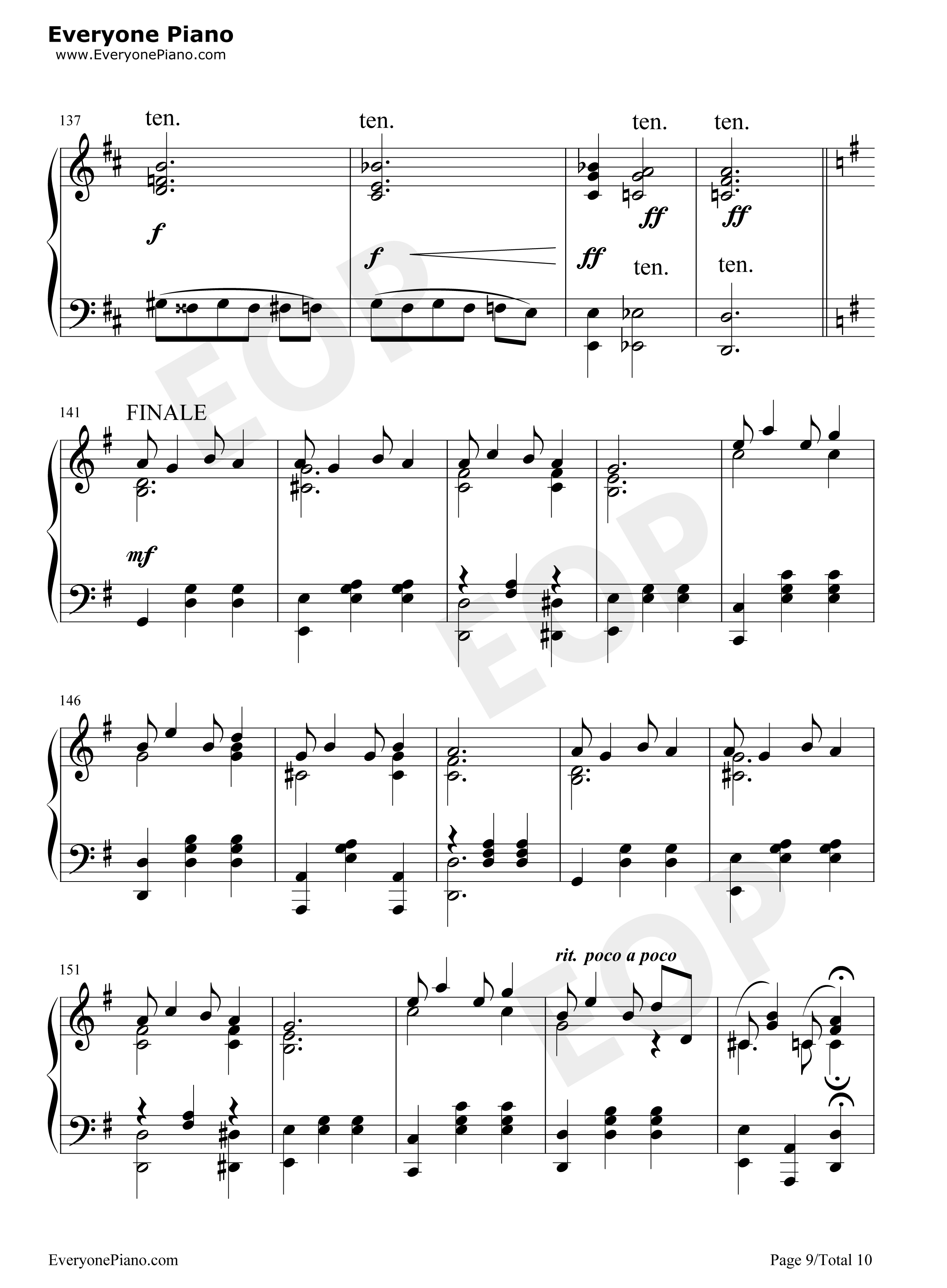 Bethena A Concert Waltz-Scott Joplin五线谱预览9