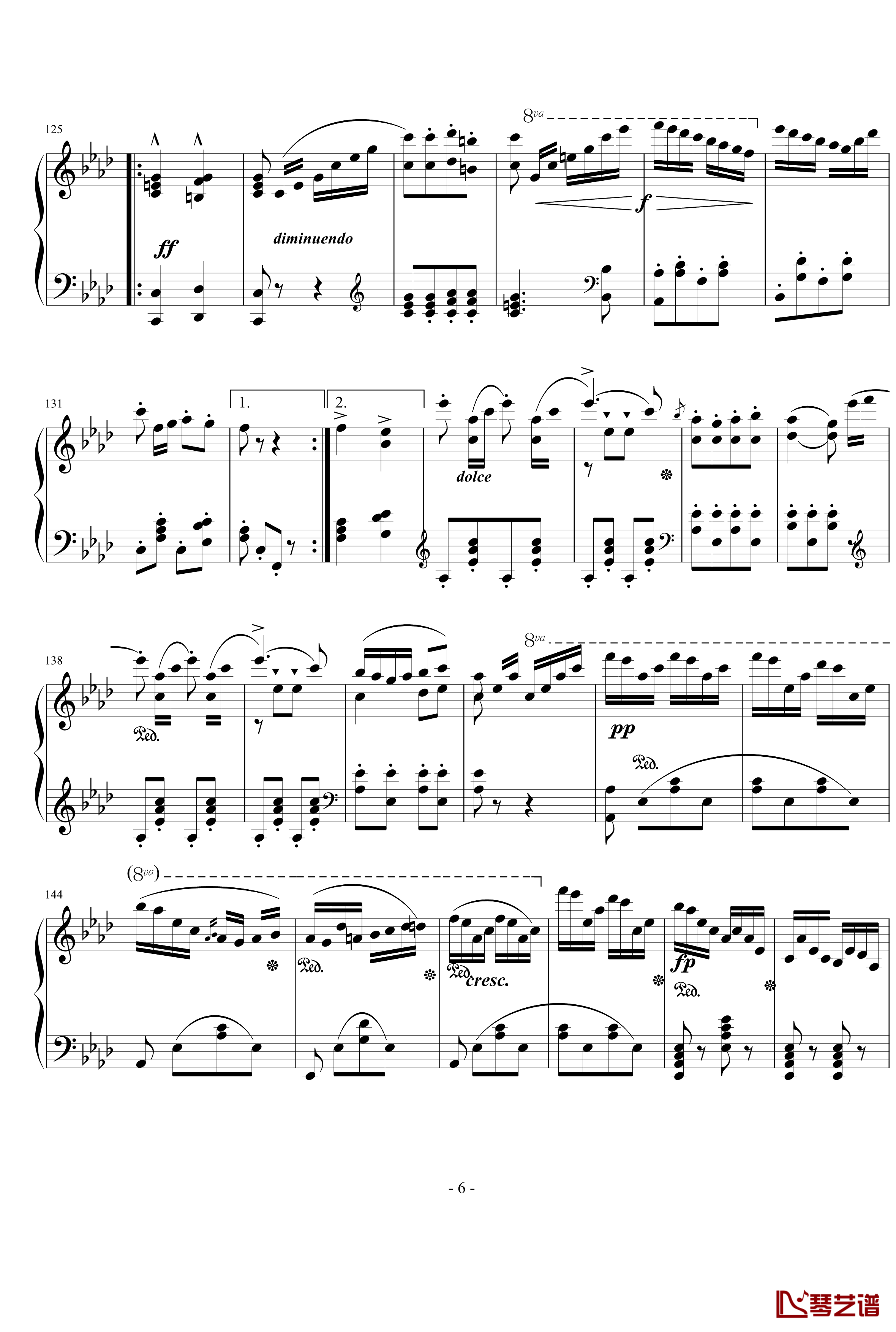 Galop Brillant Czerny 787钢琴谱-车尔尼-Czerny6