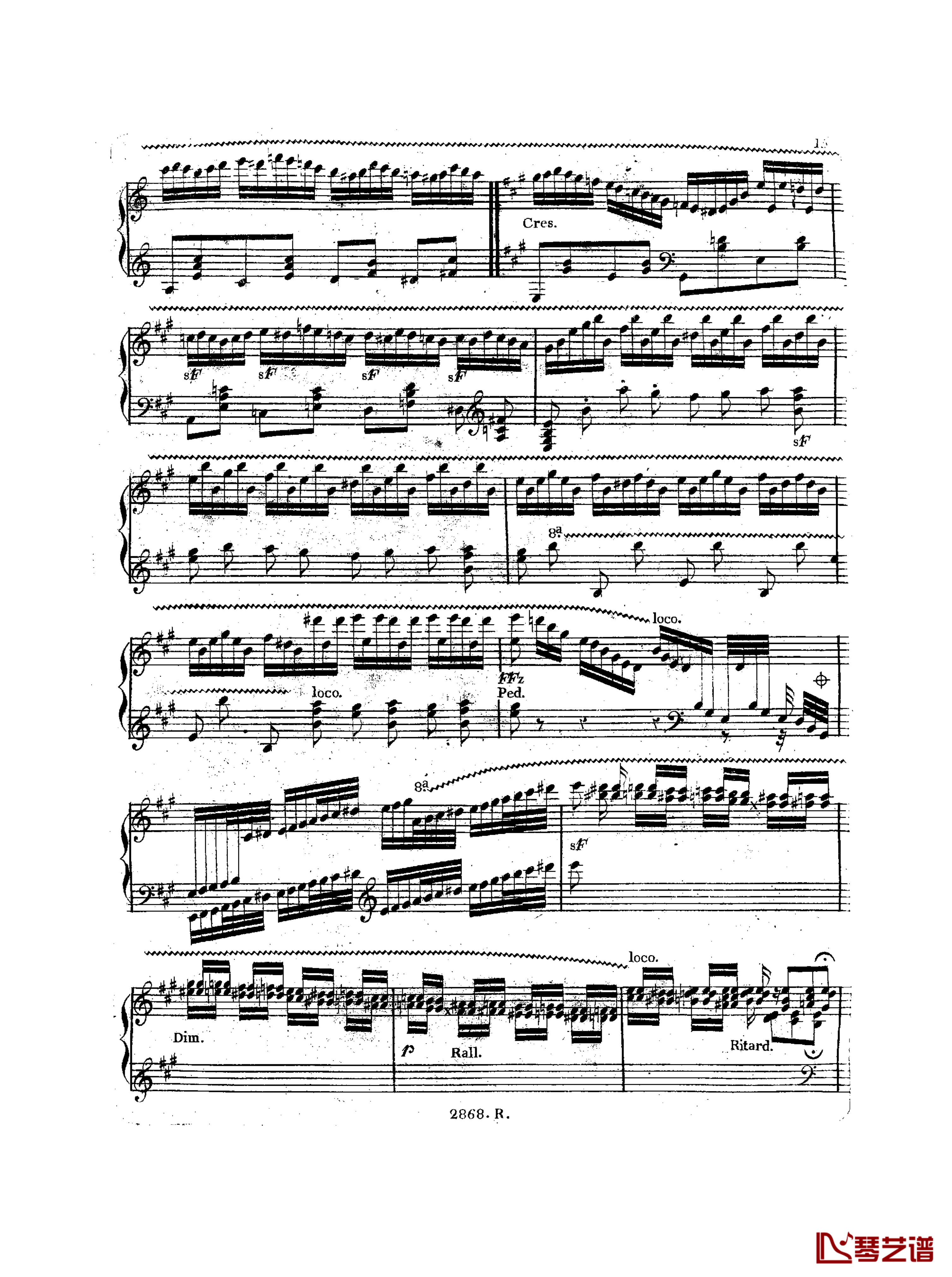 a小调钢琴协奏曲  Op.214钢琴谱-车尔尼-Czerny16